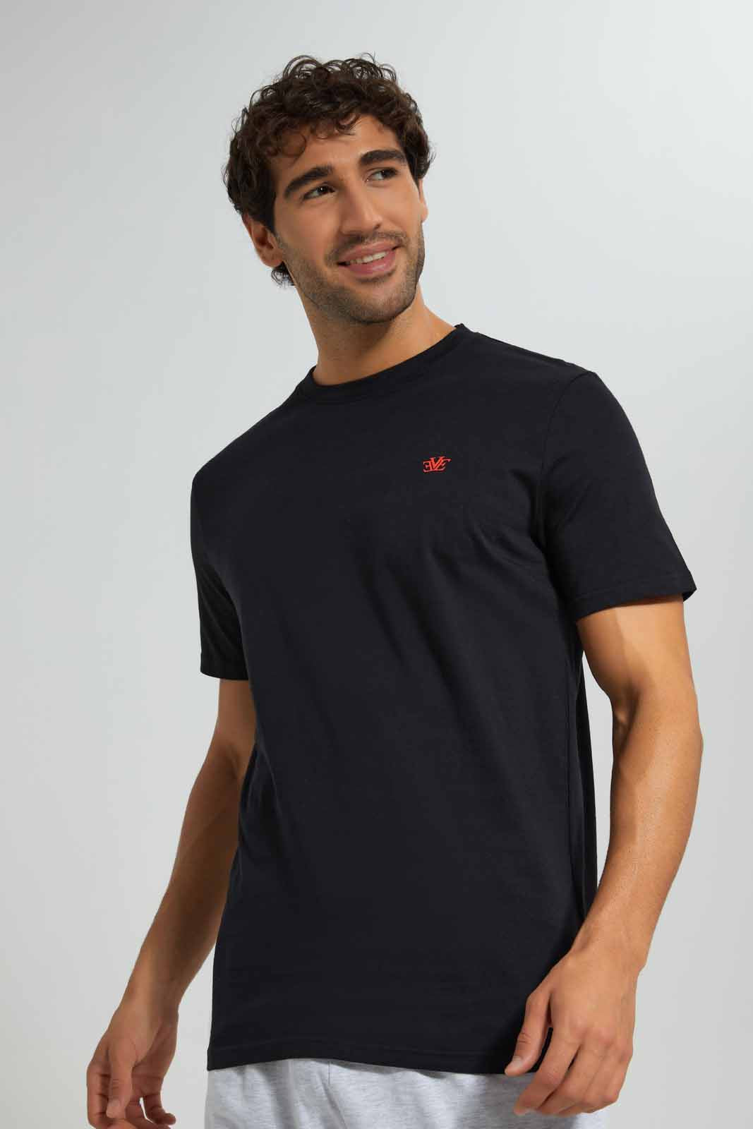 Redtag-Black/Ecru-Pyjama-Set-Category:Pyjama-Sets,-Colour:Black,-Deals:New-In,-Filter:Men's-Clothing,-Men-Pyjama-Sets,-New-In-Men-APL,-Non-Sale,-Section:Men,-W22O-Men's-