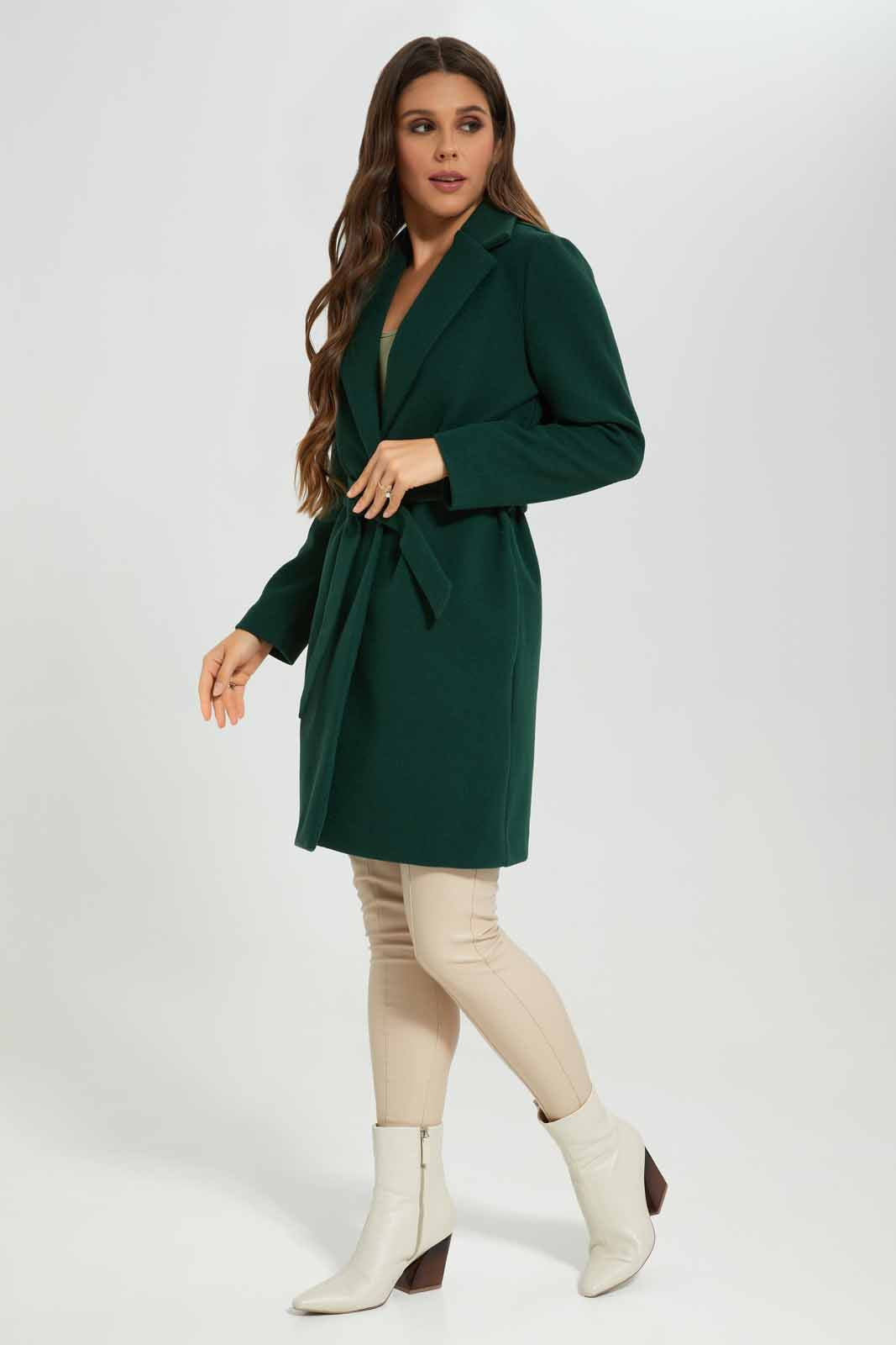 Redtag-Olive-L/S-Plain-Notch-Collar-Coat-Category:Jackets,-Colour:Mint,-Deals:New-In,-EHW,-Filter:Women's-Clothing,-New-In-Women-APL,-Non-Sale,-Section:Women,-W22B,-Women-Jackets-Women's-