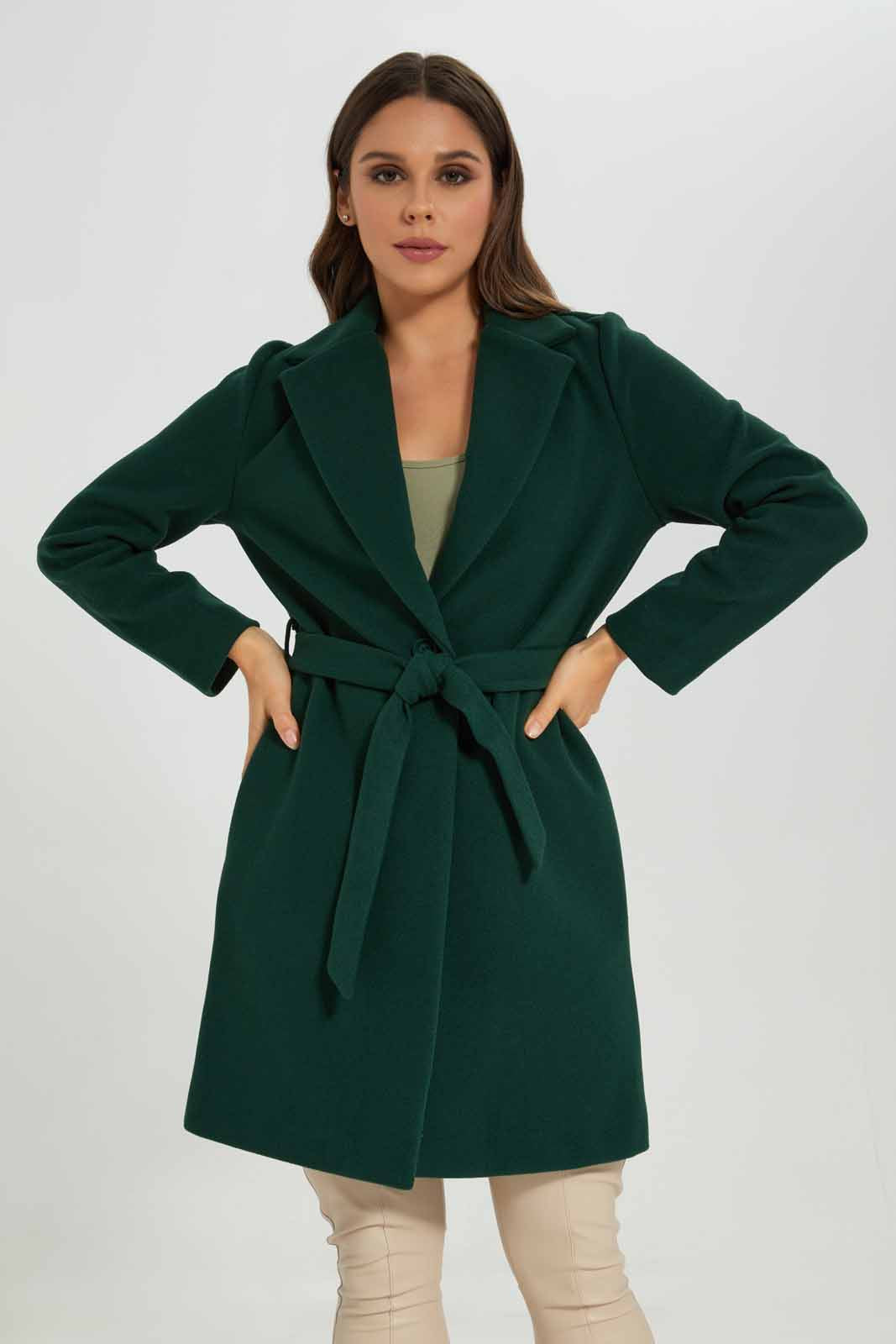 Redtag-Olive-L/S-Plain-Notch-Collar-Coat-Category:Jackets,-Colour:Mint,-Deals:New-In,-EHW,-Filter:Women's-Clothing,-New-In-Women-APL,-Non-Sale,-Section:Women,-W22B,-Women-Jackets-Women's-