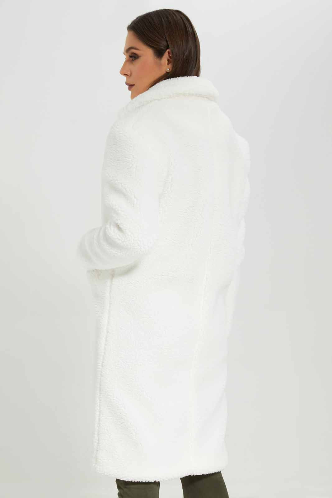 Redtag-Ivory-L/S-Plain-Notch-Collar-Fur-Jacket-With-Font-Pocket-Category:Jackets,-Colour:Ivory,-Deals:New-In,-EHW,-Filter:Women's-Clothing,-New-In-Women-APL,-Non-Sale,-Section:Women,-W22B,-Women-Jackets-Women's-