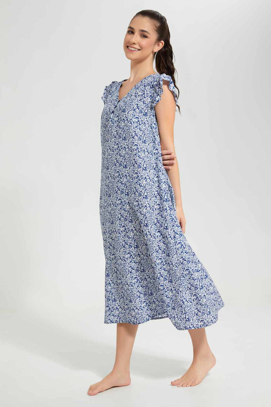 Redtag-Assorted-Printed-Nightgown-Category:Nightgowns,-Colour:Assorted,-Deals:New-In,-Filter:Women's-Clothing,-New-In-Women-APL,-Non-Sale,-Section:Women,-W22O,-Women-Nightgowns--