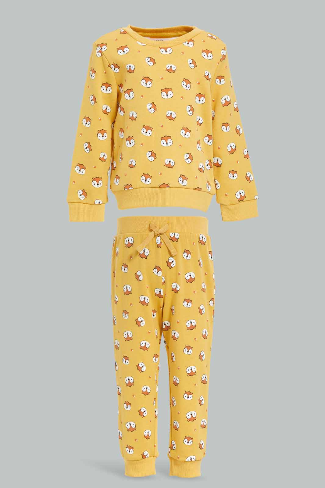 Redtag-Brown-Printed-Short-Sleeve-Jogging-Suit-Category:Jog-Sets,-Colour:Brown,-Deals:New-In,-Filter:Infant-Boys-(3-to-24-Mths),-INB-Jog-Sets,-New-In-INB-APL,-Non-Sale,-Section:Boys-(0-to-14Yrs),-W22B-Infant-Boys-3 to 24 Months