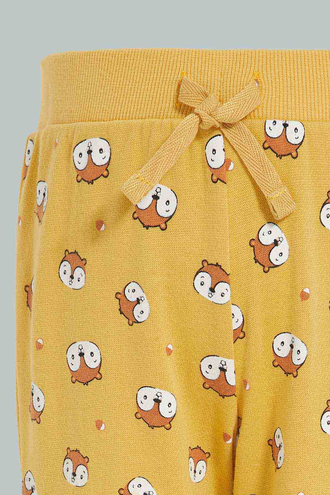 Redtag-Brown-Printed-Short-Sleeve-Jogging-Suit-Category:Jog-Sets,-Colour:Brown,-Deals:New-In,-Filter:Infant-Boys-(3-to-24-Mths),-INB-Jog-Sets,-New-In-INB-APL,-Non-Sale,-Section:Boys-(0-to-14Yrs),-W22B-Infant-Boys-3 to 24 Months