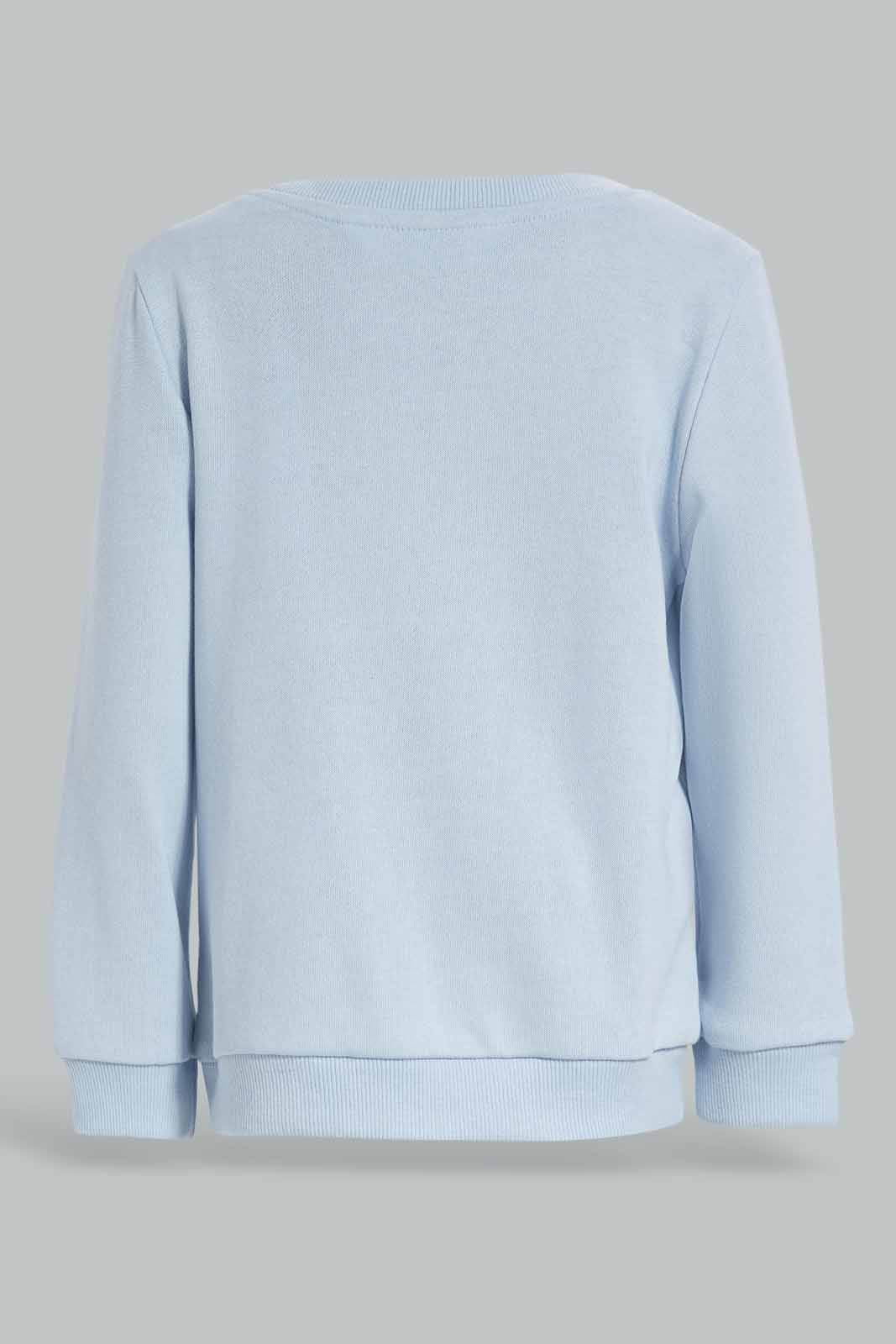 Redtag-Blue-Patch-Top-And-Bottom-Crew-Neck-Jog-Suit-Category:Jog-Sets,-Colour:Blue,-Deals:New-In,-Filter:Infant-Boys-(3-to-24-Mths),-INB-Jog-Sets,-New-In-INB-APL,-Non-Sale,-Section:Boys-(0-to-14Yrs),-W22B-Infant-Boys-3 to 24 Months