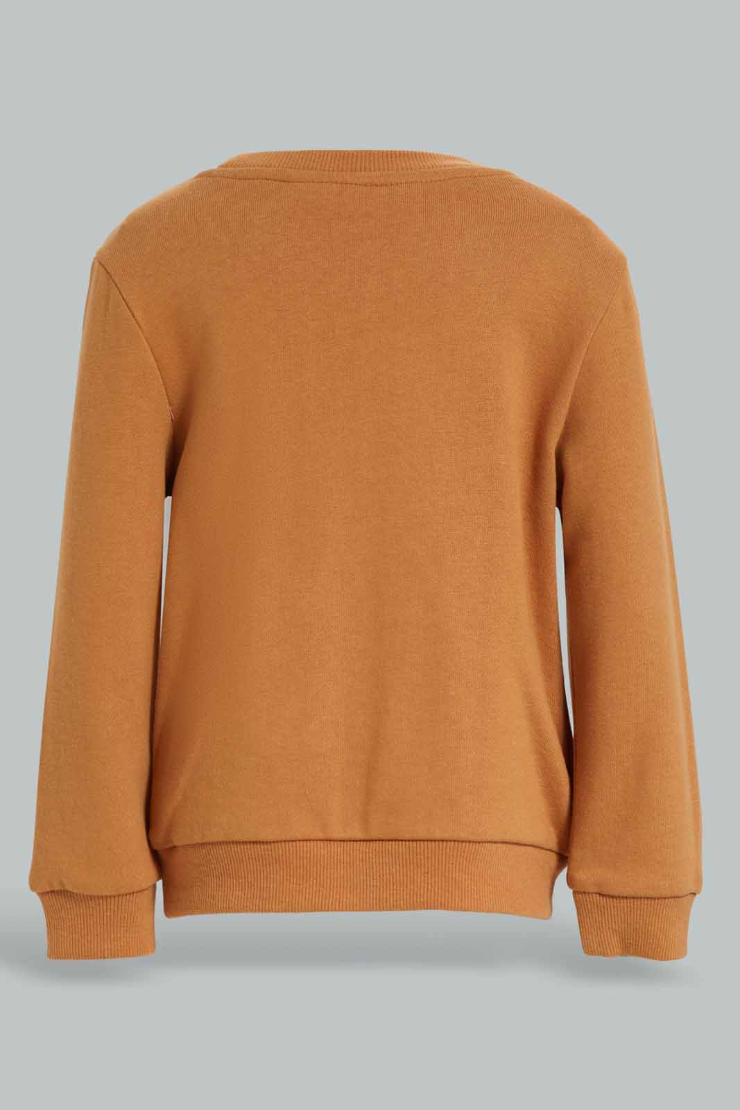 Redtag-Beige-Patch-Top-And-Bottom-Crew-Neck-Jog-Suit-Category:Jog-Sets,-Colour:Beige,-Deals:New-In,-Filter:Infant-Boys-(3-to-24-Mths),-INB-Jog-Sets,-New-In-INB-APL,-Non-Sale,-Section:Boys-(0-to-14Yrs),-W22B-Infant-Boys-3 to 24 Months
