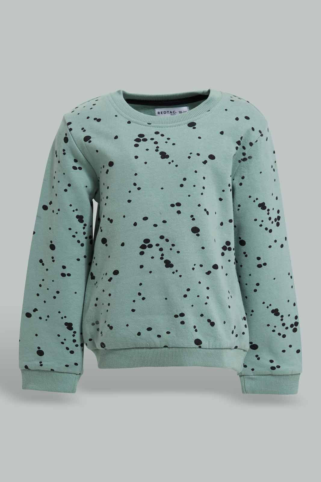 Redtag-Green-Paint-Splash-Jogging-Suit-Category:Jog-Sets,-Colour:Green,-Deals:New-In,-Filter:Infant-Boys-(3-to-24-Mths),-INB-Jog-Sets,-New-In-INB-APL,-Non-Sale,-Section:Boys-(0-to-14Yrs),-W22A-Infant-Boys-3 to 24 Months