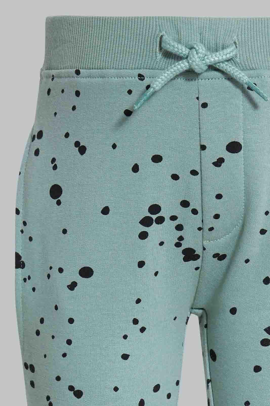 Redtag-Green-Paint-Splash-Jogging-Suit-Category:Jog-Sets,-Colour:Green,-Deals:New-In,-Filter:Infant-Boys-(3-to-24-Mths),-INB-Jog-Sets,-New-In-INB-APL,-Non-Sale,-Section:Boys-(0-to-14Yrs),-W22A-Infant-Boys-3 to 24 Months