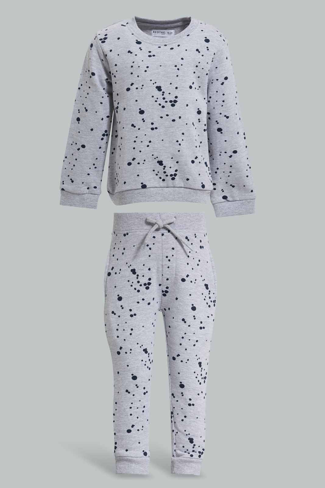 Redtag-Grey-Paint-Splash-Jogging-Suit-Category:Jog-Sets,-Colour:Grey,-Deals:New-In,-Filter:Infant-Boys-(3-to-24-Mths),-INB-Jog-Sets,-New-In-INB-APL,-Non-Sale,-Section:Boys-(0-to-14Yrs),-W22A-Infant-Boys-3 to 24 Months