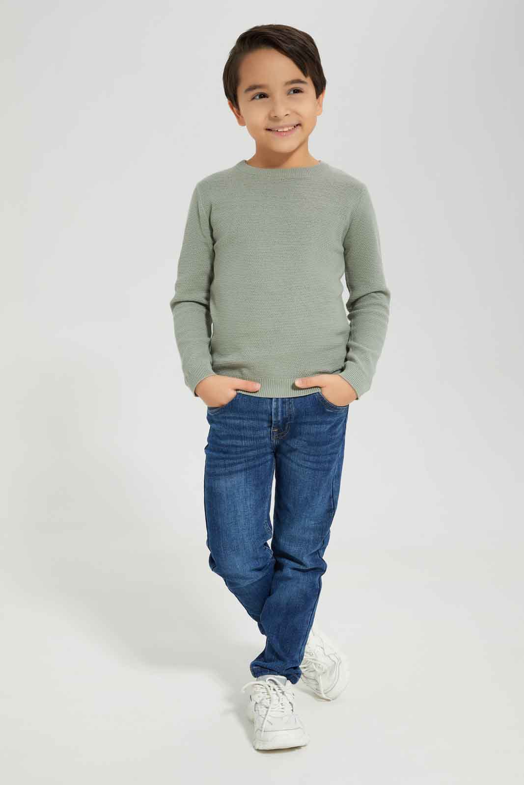 Redtag-Mint-Crewneck-Jumper-BOY-Pullovers,-Category:Pullovers,-Colour:Mint,-Deals:New-In,-Dept:Boys,-Filter:Boys-(2-to-8-Yrs),-New-In-BOY-APL,-Non-Sale,-Section:Boys-(0-to-14Yrs),-TBL,-W22B-Boys-2 to 8 Years