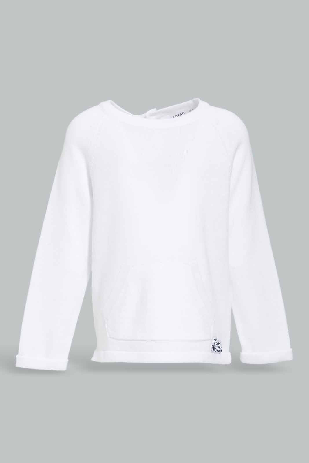 Redtag-White-Ribbed-Tee-And-Jogger-Category:Jog-Sets,-Colour:White,-Deals:New-In,-Filter:Infant-Boys-(3-to-24-Mths),-INB-Jog-Sets,-NDAY,-New-In-INB-APL,-Non-Sale,-Section:Boys-(0-to-14Yrs),-W22B-Infant-Boys-3 to 24 Months