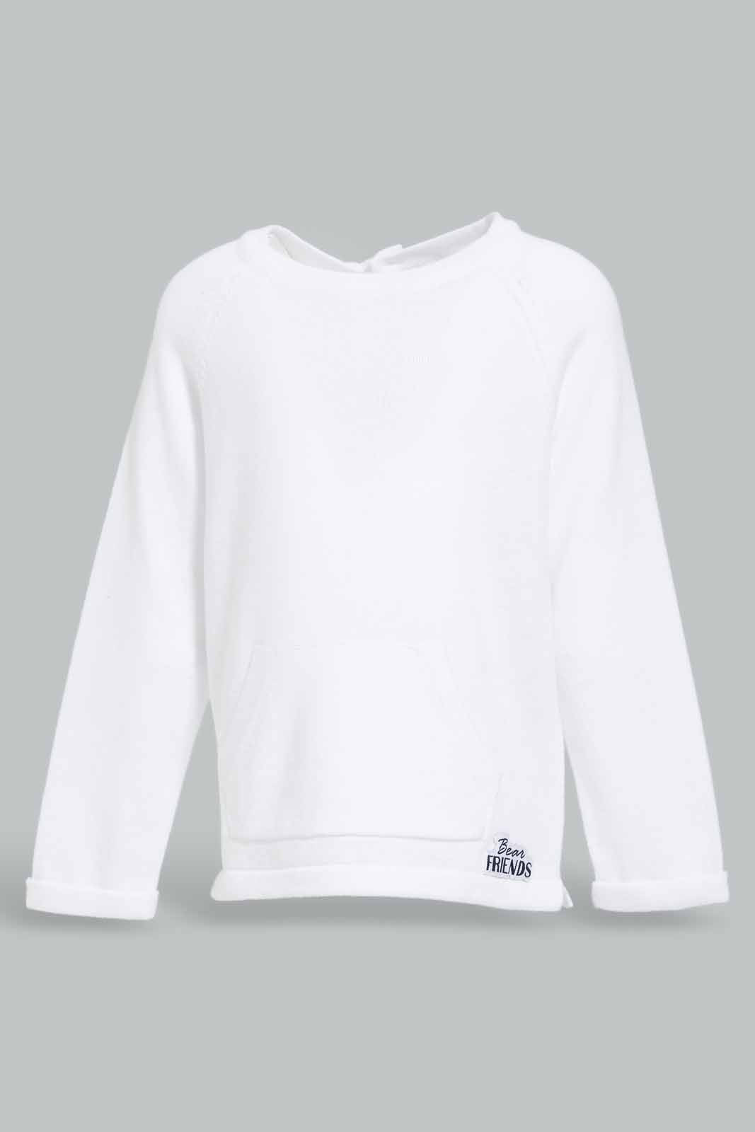 Redtag-White-Ribbed-Tee-And-Jogger-Category:Jog-Sets,-Colour:White,-Deals:New-In,-Filter:Infant-Boys-(3-to-24-Mths),-INB-Jog-Sets,-NDAY,-New-In-INB-APL,-Non-Sale,-Section:Boys-(0-to-14Yrs),-W22B-Infant-Boys-3 to 24 Months