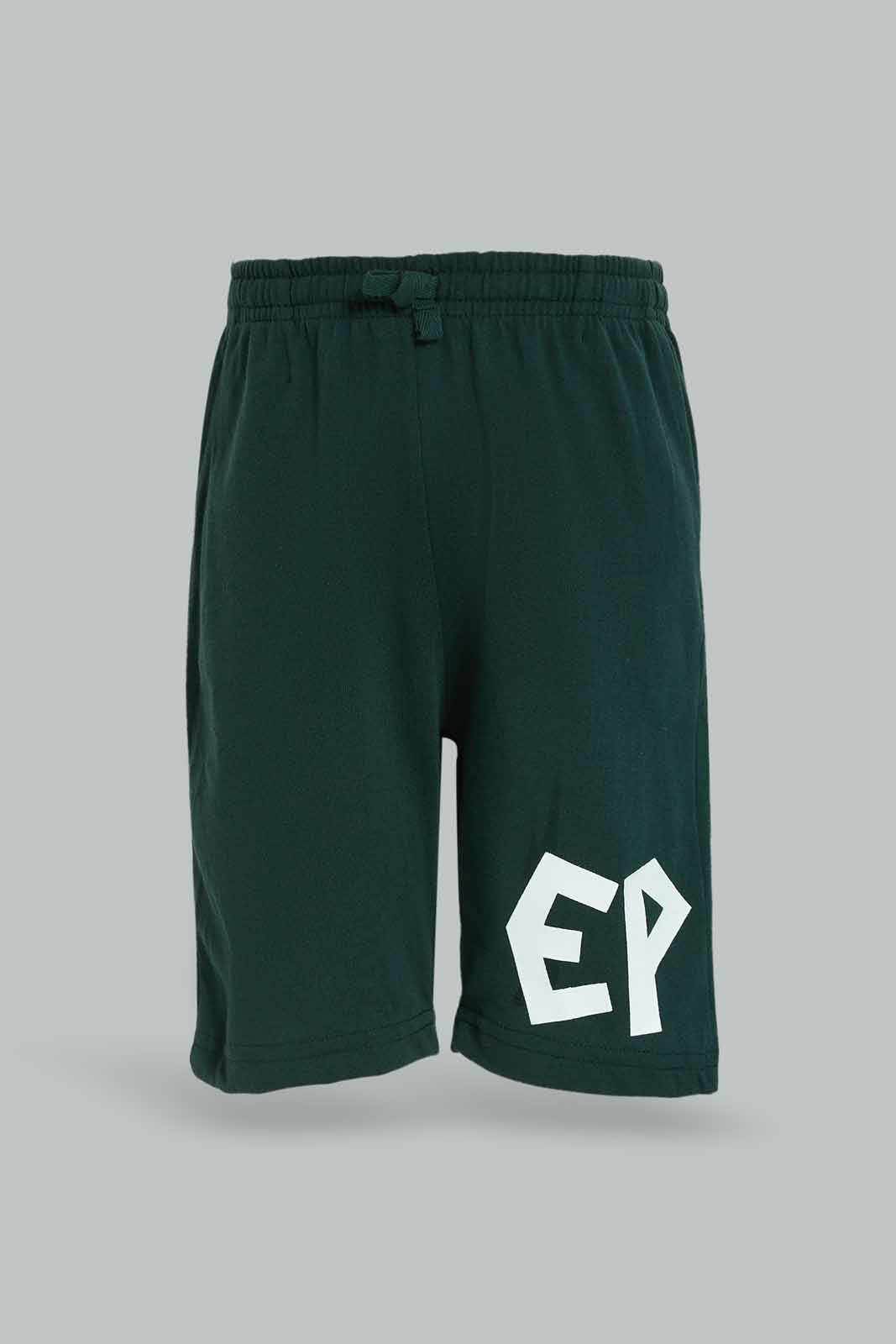 Redtag-Green-Elasticated-waist-Print-Shorts-BOY-Shorts,-Category:Shorts,-Colour:Green,-Deals:New-In,-Dept:Boys,-Filter:Boys-(2-to-8-Yrs),-New-In-BOY-APL,-Non-Sale,-Section:Boys-(0-to-14Yrs),-TBL,-W22O-Boys-2 to 8 Years