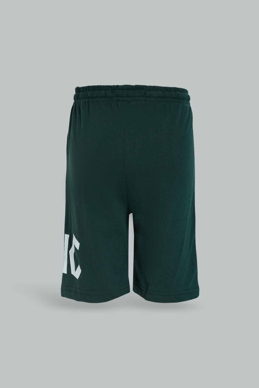 Redtag-Green-Elasticated-waist-Print-Shorts-BOY-Shorts,-Category:Shorts,-Colour:Green,-Deals:New-In,-Dept:Boys,-Filter:Boys-(2-to-8-Yrs),-New-In-BOY-APL,-Non-Sale,-Section:Boys-(0-to-14Yrs),-TBL,-W22O-Boys-2 to 8 Years