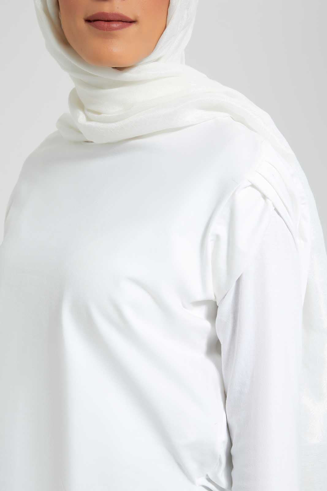 Redtag-Ivory-Petal-Sleeve-Hi-Lo-Hem-Jersey-Top-Category:Tops,-Colour:Ivory,-Deals:New-In,-Filter:Women's-Clothing,-LMC,-New-In-Women-APL,-Non-Sale,-Section:Women,-W22O,-Women-Tops--