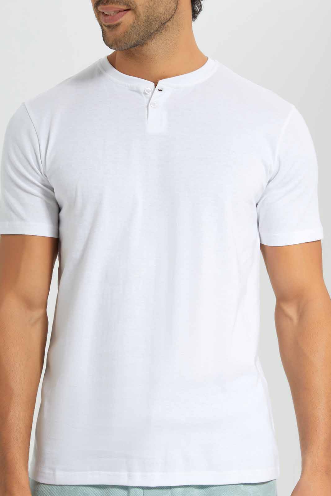 Redtag-White-Henley-T-Shirt-Category:T-Shirts,-Colour:White,-Deals:New-In,-Filter:Men's-Clothing,-Men-T-Shirts,-New-In-Men-APL,-Non-Sale,-Section:Men,-TBL,-W22O-Men's-