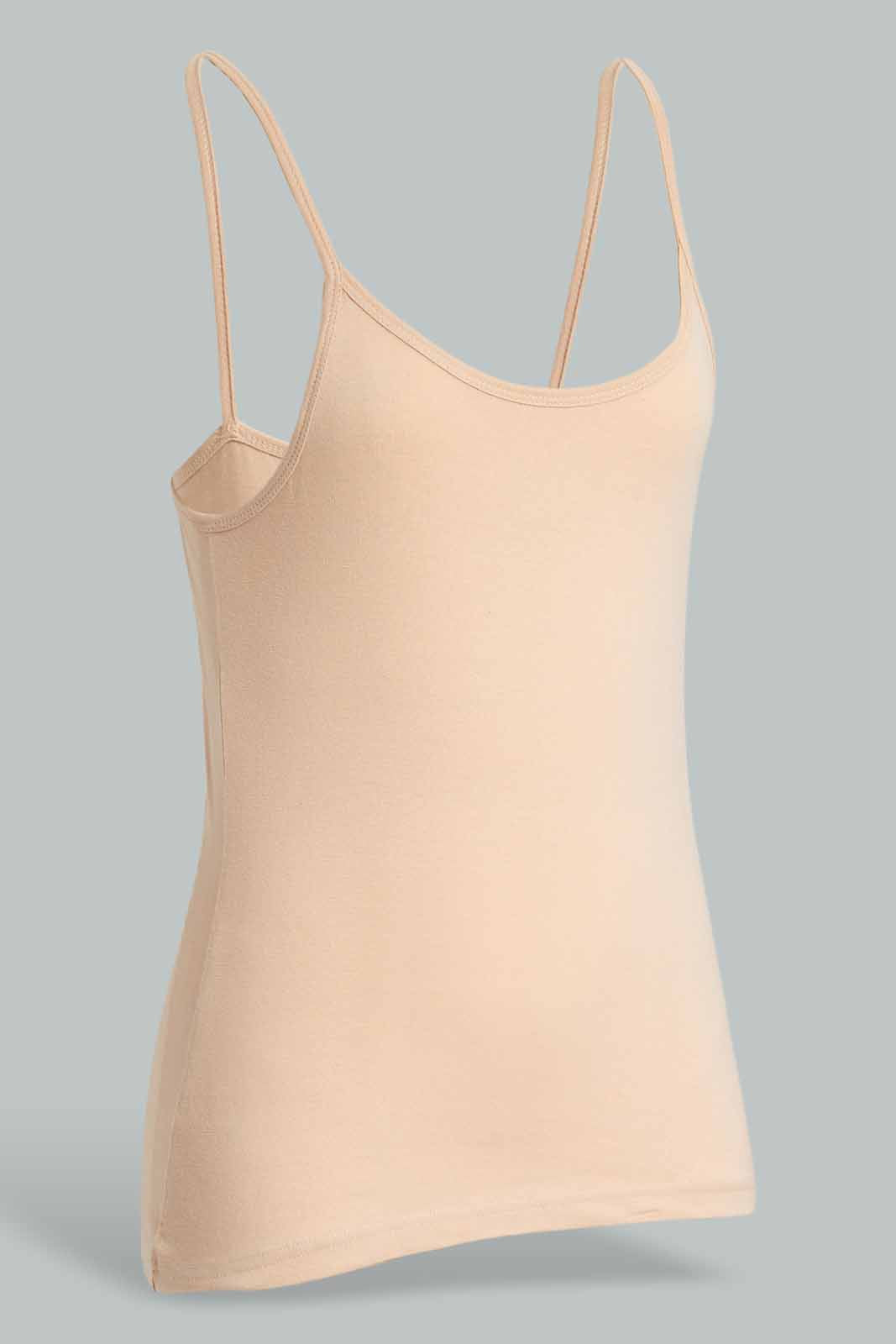Redtag-Beige-Plain-Strappy-Vest-Category:Vests,-Colour:Beige,-Deals:New-In,-Filter:Women's-Clothing,-KSH,-New-In-Women-APL,-Non-Sale,-Section:Women,-W22O,-Women-Vests-Women's-