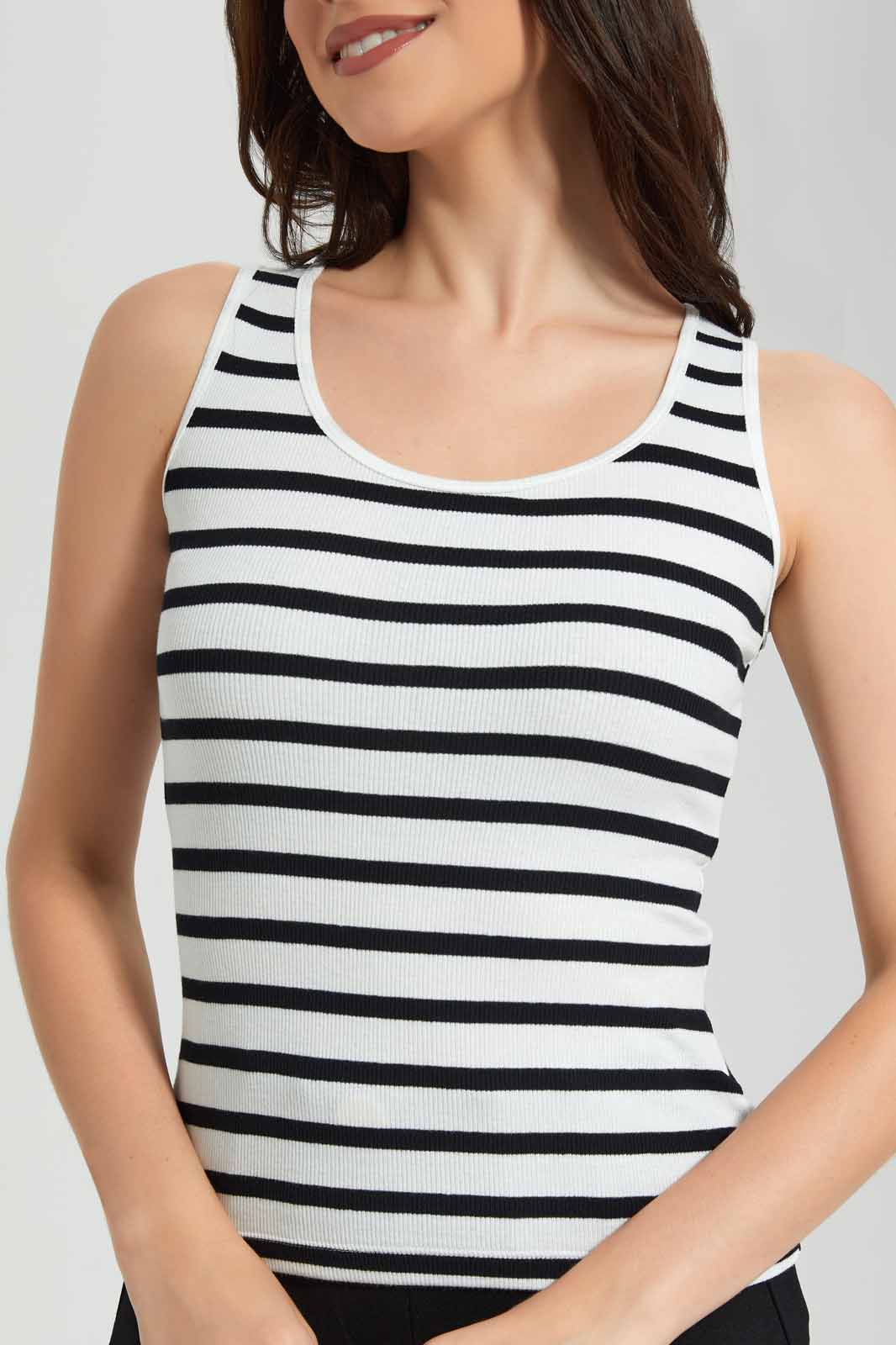 Redtag-Stripped-Plain-Rib-Vest-Category:Vests,-Colour:Assorted,-Deals:New-In,-Filter:Women's-Clothing,-KSH,-New-In-Women-APL,-Non-Sale,-Section:Women,-W22O,-Women-Vests-Women's-