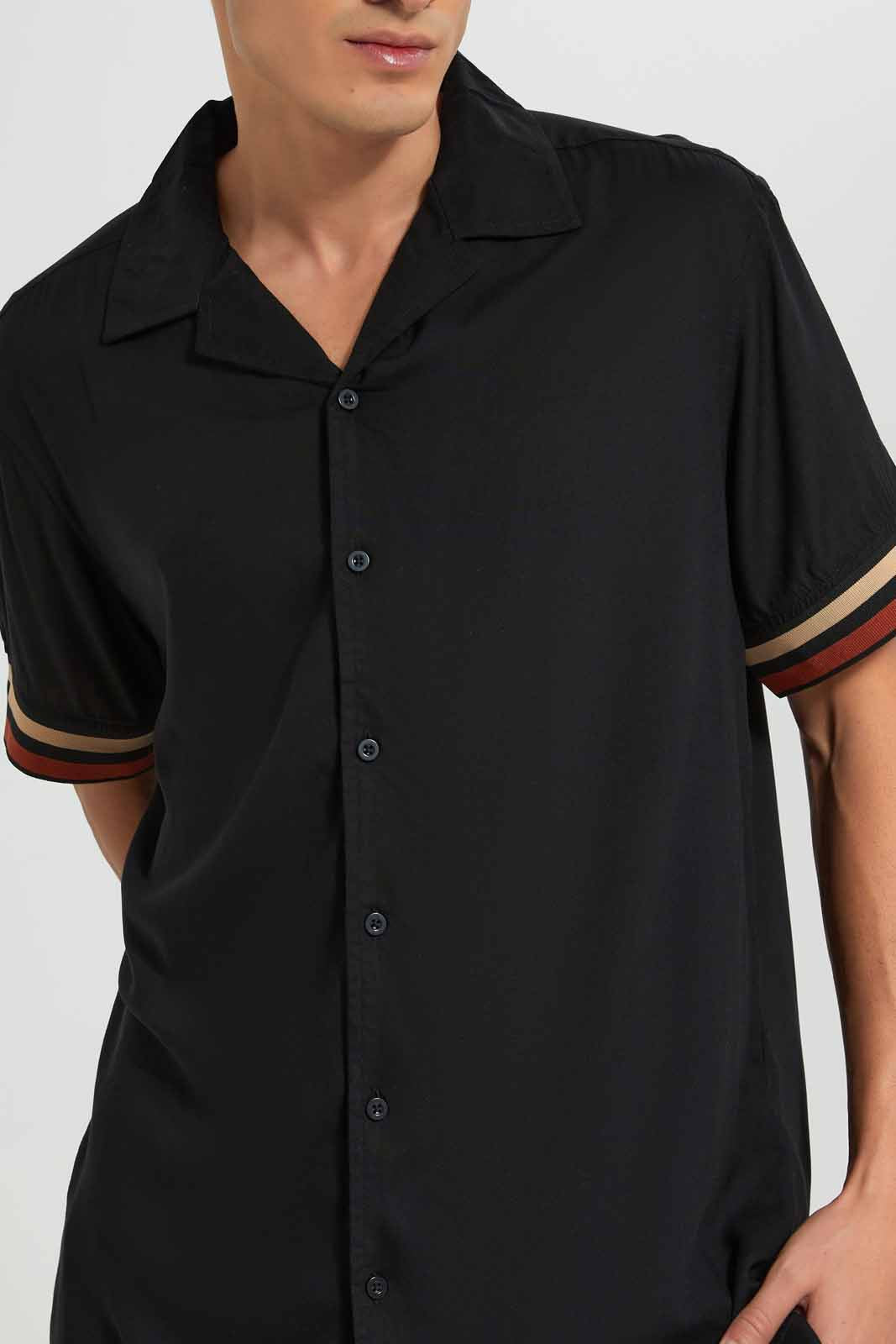 Redtag-Black-Loungewear-Shirt-Category:T-Shirts,-Colour:Black,-Deals:New-In,-Filter:Men's-Clothing,-Men-T-Shirts,-New-In-Men-APL,-Non-Sale,-Section:Men,-W22O-Men's-