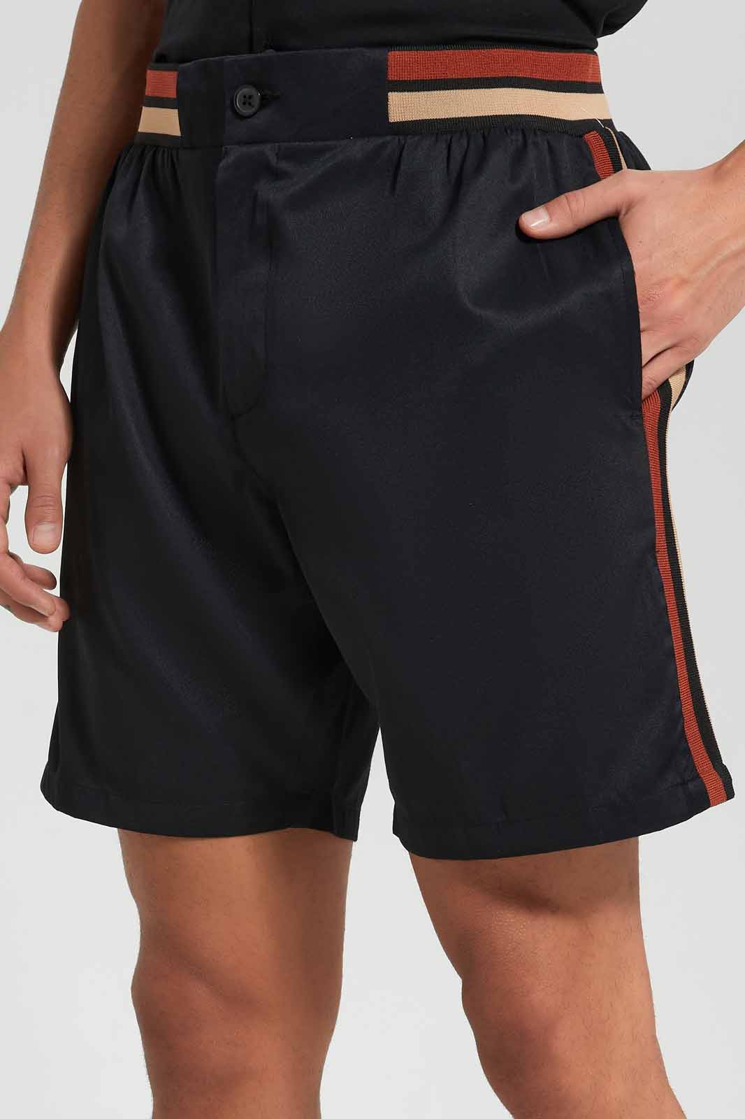 Redtag-Black-Loungewear-Short-Category:Joggers,-Colour:Black,-Deals:New-In,-Filter:Men's-Clothing,-Men-Joggers,-New-In-Men-APL,-Non-Sale,-Section:Men,-W22O--