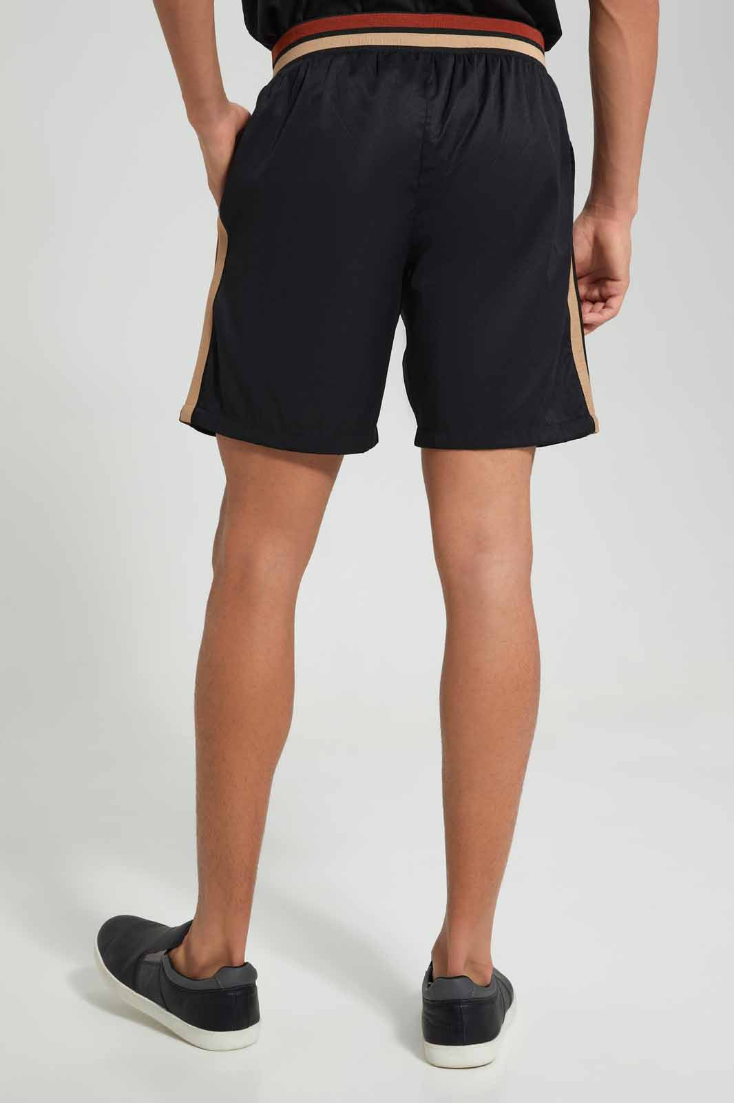 Redtag-Black-Loungewear-Short-Category:Joggers,-Colour:Black,-Deals:New-In,-Filter:Men's-Clothing,-Men-Joggers,-New-In-Men-APL,-Non-Sale,-Section:Men,-W22O--