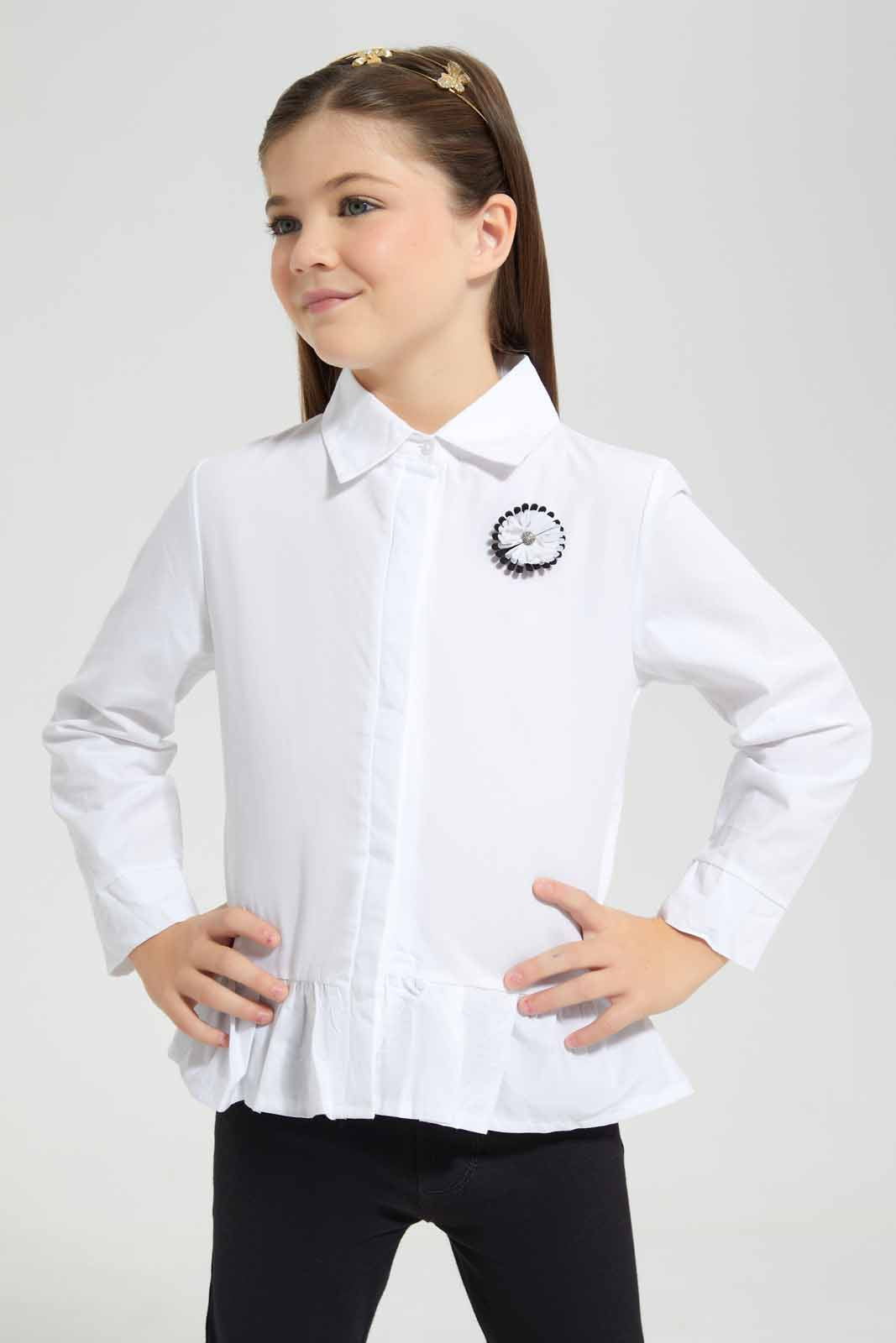 White Collared Shirt