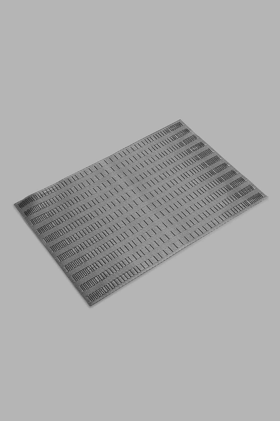 Redtag-Grey-Rectangle-Placement-Category:Placemats-&-Coasters,-Colour:Grey,-Deals:New-In,-Filter:Home-Dining,-HMW-DIN-Kitchen-Accessories,-New-In-HMW-DIN,-Non-Sale,-Section:Homewares,-W22O-Home-Dining-