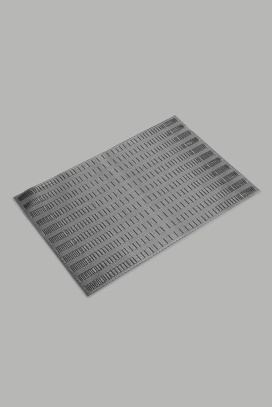 Redtag-Grey-Rectangle-Placement-Category:Placemats-&-Coasters,-Colour:Grey,-Deals:New-In,-Filter:Home-Dining,-HMW-DIN-Kitchen-Accessories,-New-In-HMW-DIN,-Non-Sale,-Section:Homewares,-W22O-Home-Dining-
