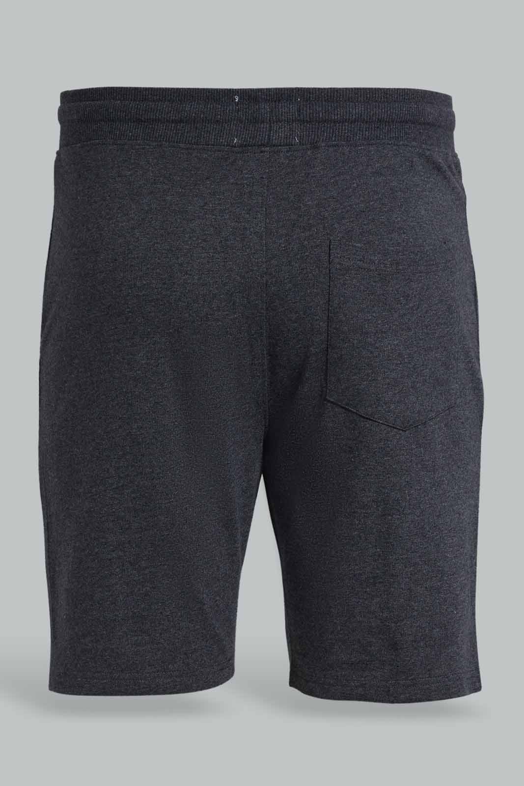Redtag-Charcoal-Shorts-With-Placement-Print-Category:Joggers,-Colour:Charcoal,-Deals:New-In,-Filter:Men's-Clothing,-Men-Joggers,-New-In-Men-APL,-Non-Sale,-Section:Men,-W22O-Men's-