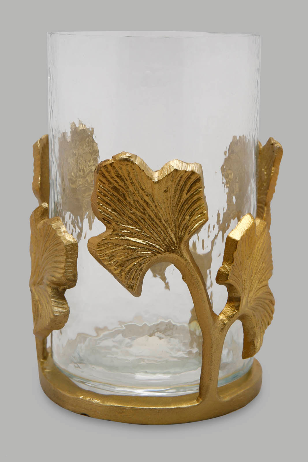 Redtag-Gold-Ginko-Glass-And-Metal-Hurricane-Category:Artefact,-Colour:Gold,-Deals:New-In,-Filter:Home-Decor,-HMW-HOM-Decorative-Accessories,-New-In-HMW-HOM,-Non-Sale,-Section:Homewares,-W22B-Home-Decor-