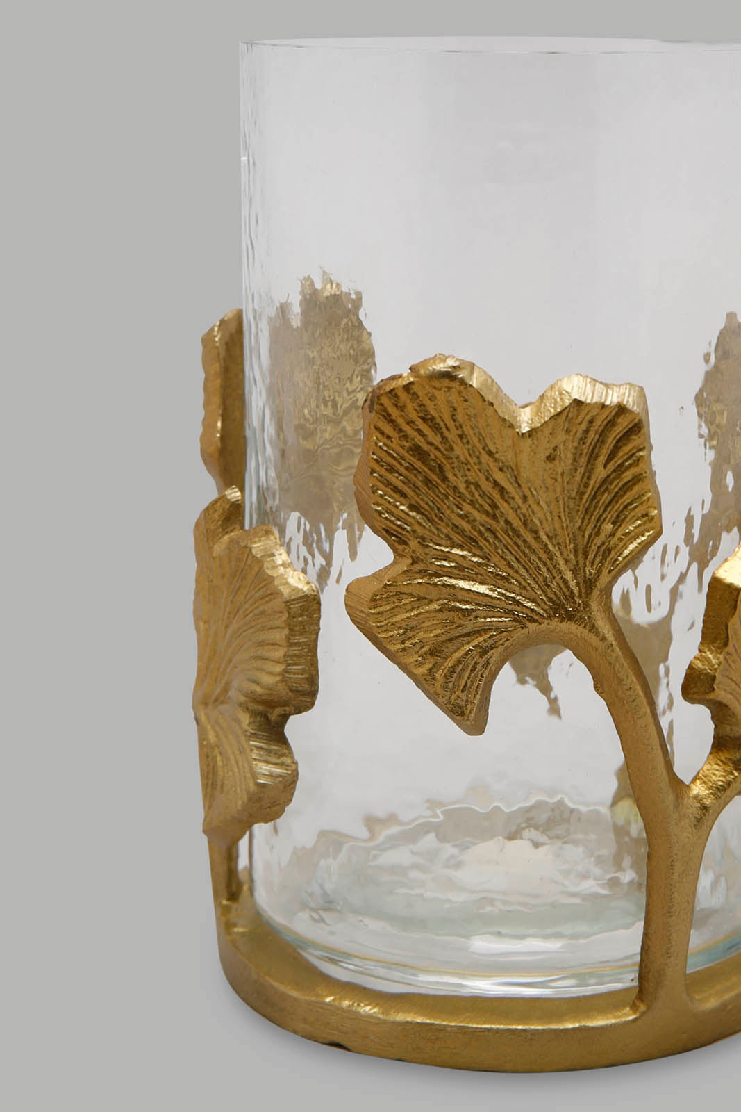 Redtag-Gold-Ginko-Glass-And-Metal-Hurricane-Category:Artefact,-Colour:Gold,-Deals:New-In,-Filter:Home-Decor,-HMW-HOM-Decorative-Accessories,-New-In-HMW-HOM,-Non-Sale,-Section:Homewares,-W22B-Home-Decor-