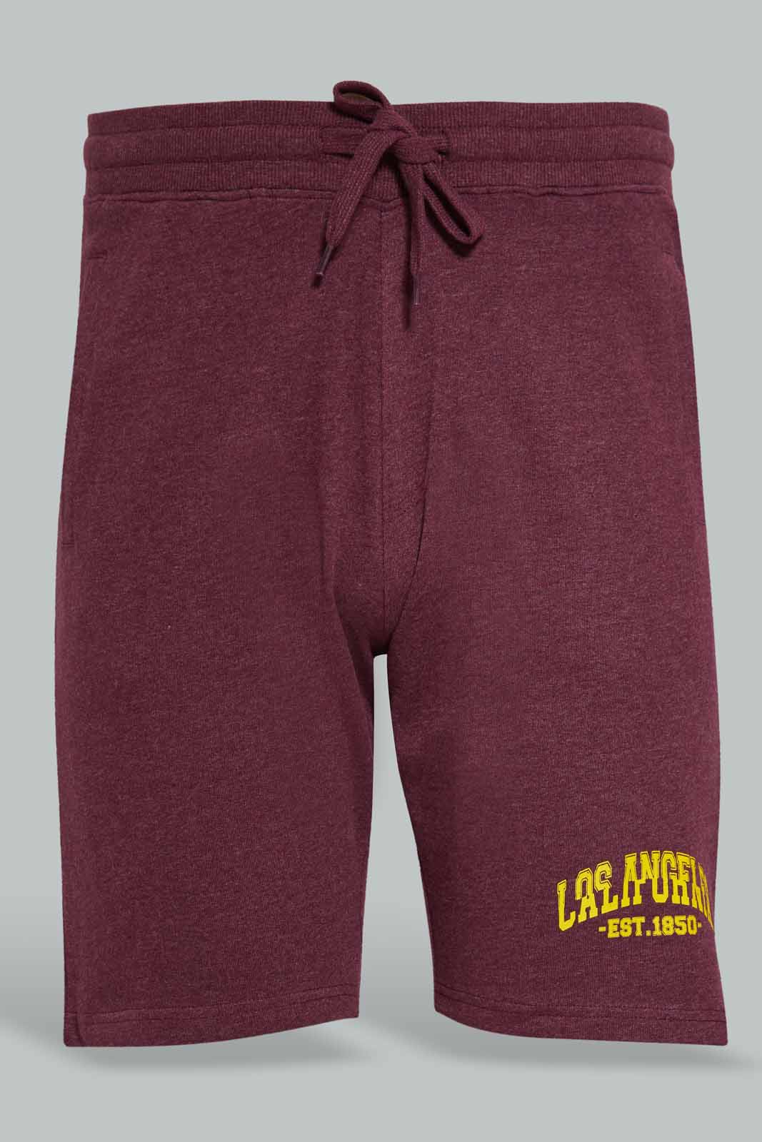 Redtag-Burgandy-Shorts-With-Placement-Print-Category:Joggers,-Colour:Indigo,-Deals:New-In,-Filter:Men's-Clothing,-Men-Joggers,-New-In-Men-APL,-Non-Sale,-Section:Men,-W22O-Men's-
