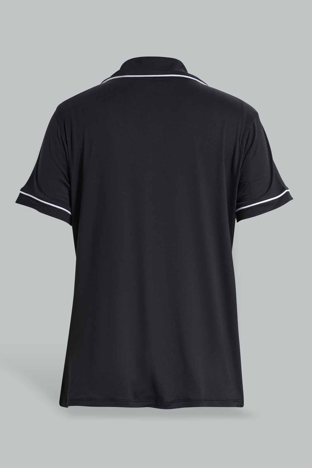 Redtag-Black-Classic-Short-Set-Category:Pyjama-Sets,-Colour:Black,-Deals:New-In,-Filter:Women's-Clothing,-New-In-Women-APL,-Non-Sale,-Section:Women,-W22O,-Women-Pyjama-Sets--