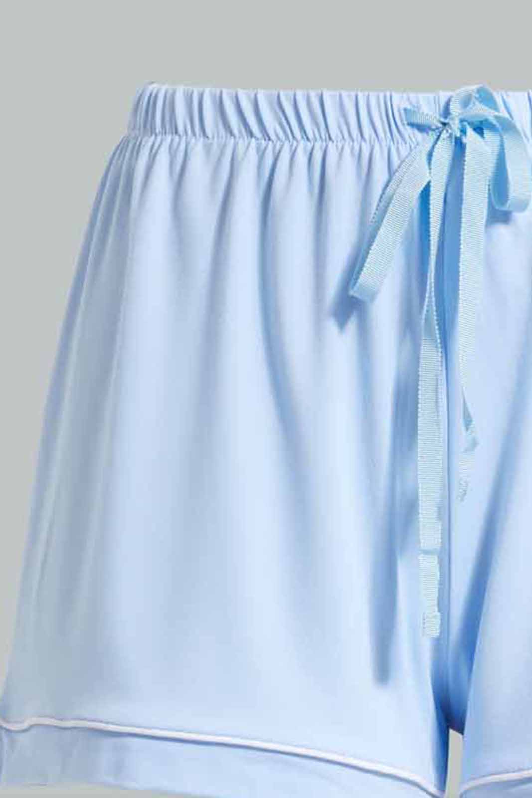 Redtag-Pale-Blue-Classic-Short-Set-Category:Pyjama-Sets,-Colour:Blue,-Deals:New-In,-Filter:Women's-Clothing,-New-In-Women-APL,-Non-Sale,-Section:Women,-W22O,-Women-Pyjama-Sets--