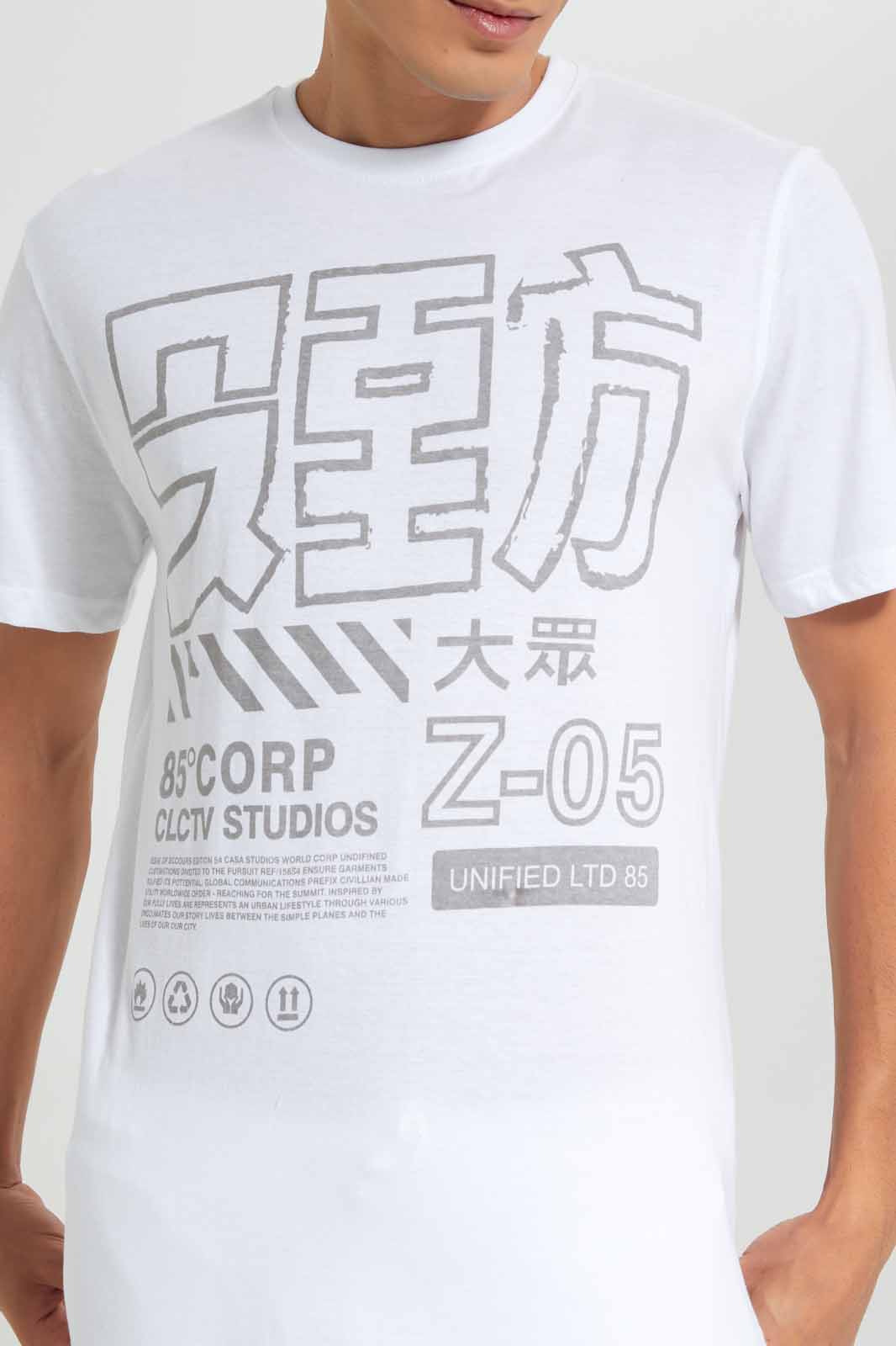 Redtag-White-Graphic-T-Shirt-Category:T-Shirts,-Colour:White,-Deals:New-In,-Filter:Men's-Clothing,-Men-T-Shirts,-New-In-Men-APL,-Non-Sale,-Section:Men,-TBL,-W22O-Men's-