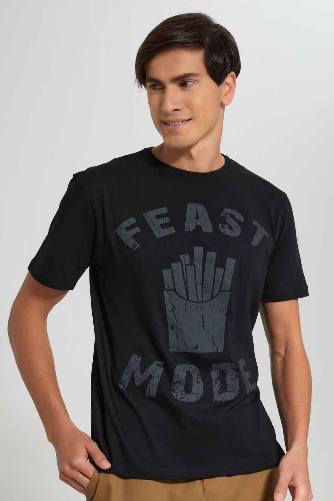 Redtag-Black-Graphic-T-Shirt-Category:T-Shirts,-Colour:Black,-Deals:New-In,-Filter:Men's-Clothing,-Men-T-Shirts,-New-In-Men-APL,-Non-Sale,-Section:Men,-TBL,-W22O-Men's-