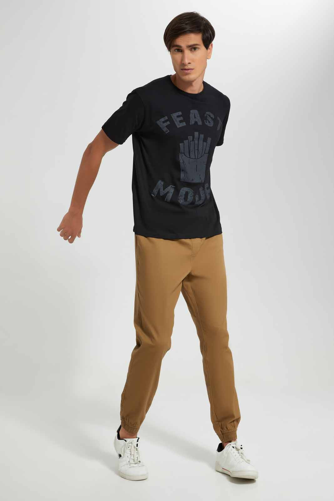 Redtag-Black-Graphic-T-Shirt-Category:T-Shirts,-Colour:Black,-Deals:New-In,-Filter:Men's-Clothing,-Men-T-Shirts,-New-In-Men-APL,-Non-Sale,-Section:Men,-TBL,-W22O-Men's-