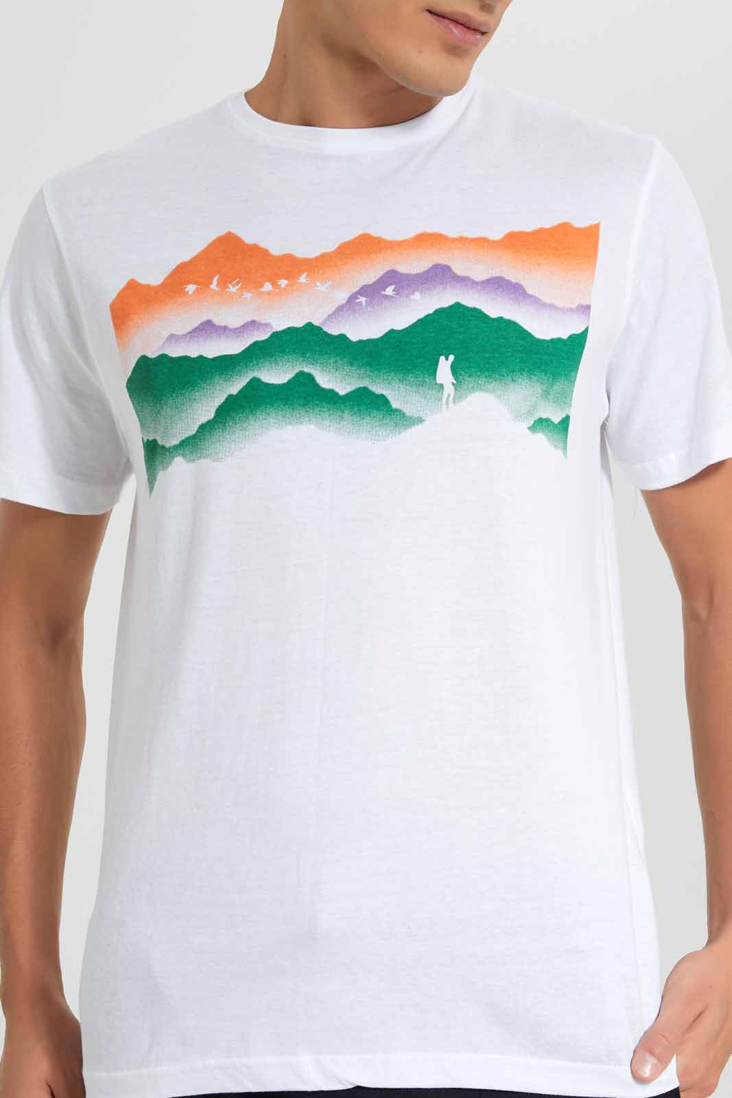 Redtag-White-Graphic-T-Shirt-Category:T-Shirts,-Colour:White,-Deals:New-In,-Filter:Men's-Clothing,-Men-T-Shirts,-New-In-Men-APL,-Non-Sale,-Section:Men,-TBL,-W22O-Men's-