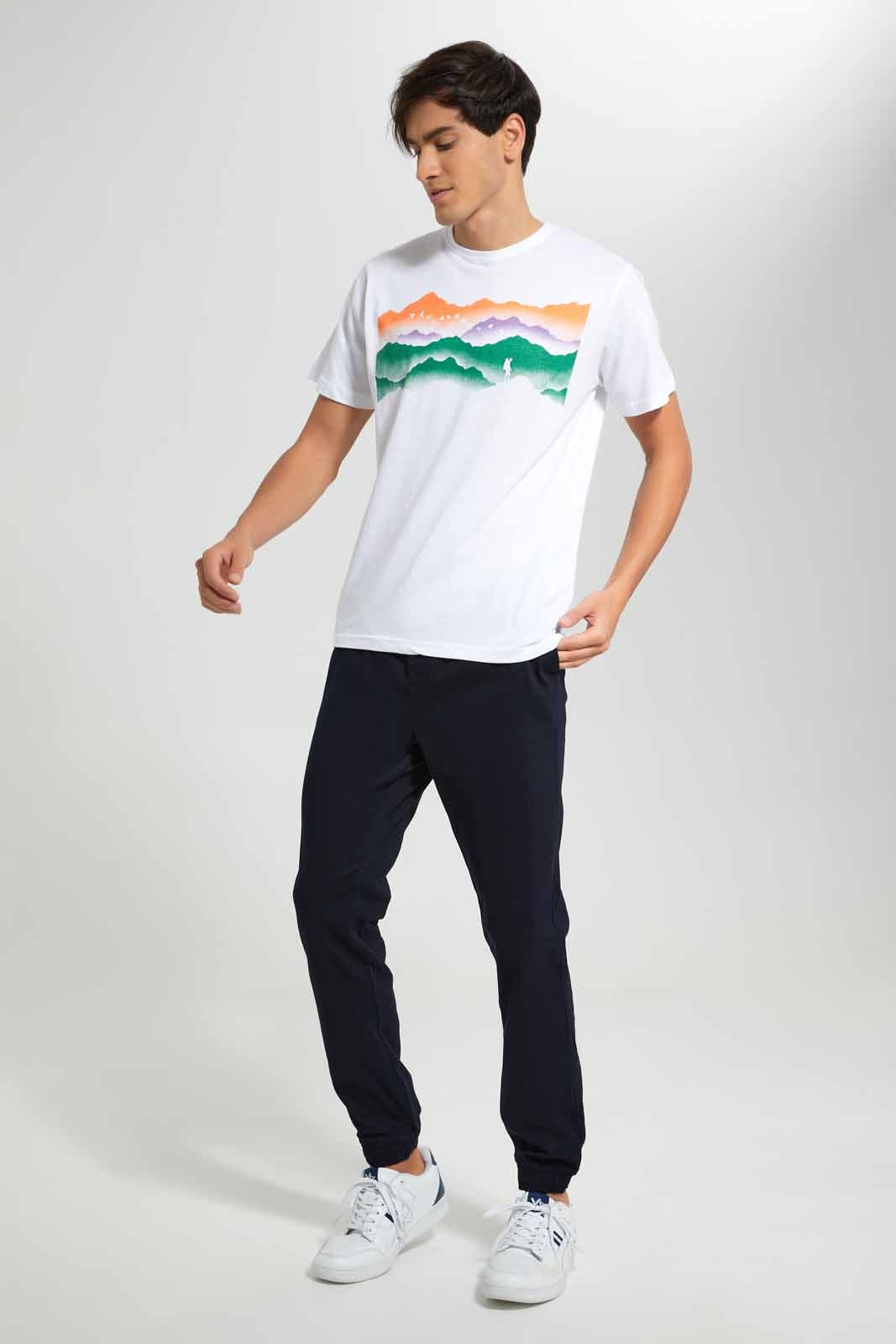 Redtag-White-Graphic-T-Shirt-Category:T-Shirts,-Colour:White,-Deals:New-In,-Filter:Men's-Clothing,-Men-T-Shirts,-New-In-Men-APL,-Non-Sale,-Section:Men,-TBL,-W22O-Men's-