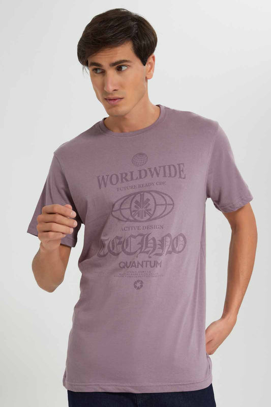 Redtag-Purple-Graphic-T-Shirt-Category:T-Shirts,-Colour:Purple,-Deals:New-In,-Filter:Men's-Clothing,-Men-T-Shirts,-New-In-Men-APL,-Non-Sale,-Section:Men,-TBL,-W22O-Men's-