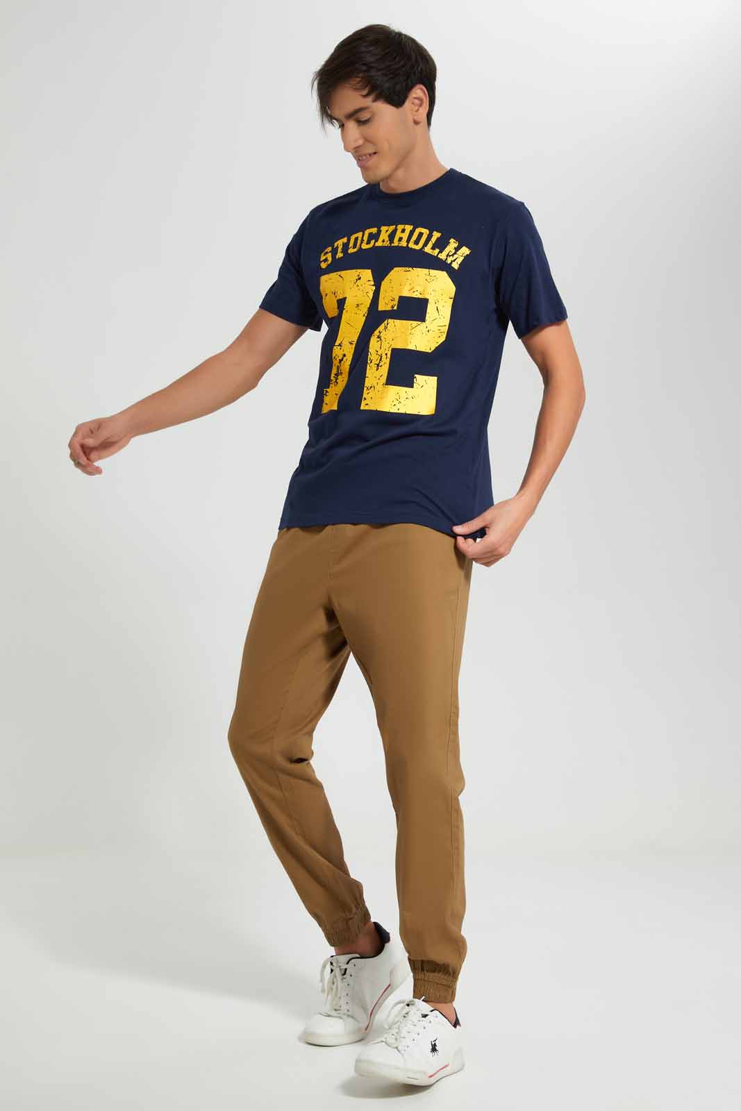Redtag-Navy-Graphic-T-Shirt-Category:T-Shirts,-Colour:Navy,-Deals:New-In,-Filter:Men's-Clothing,-Men-T-Shirts,-New-In-Men-APL,-Non-Sale,-Section:Men,-TBL,-W22O-Men's-