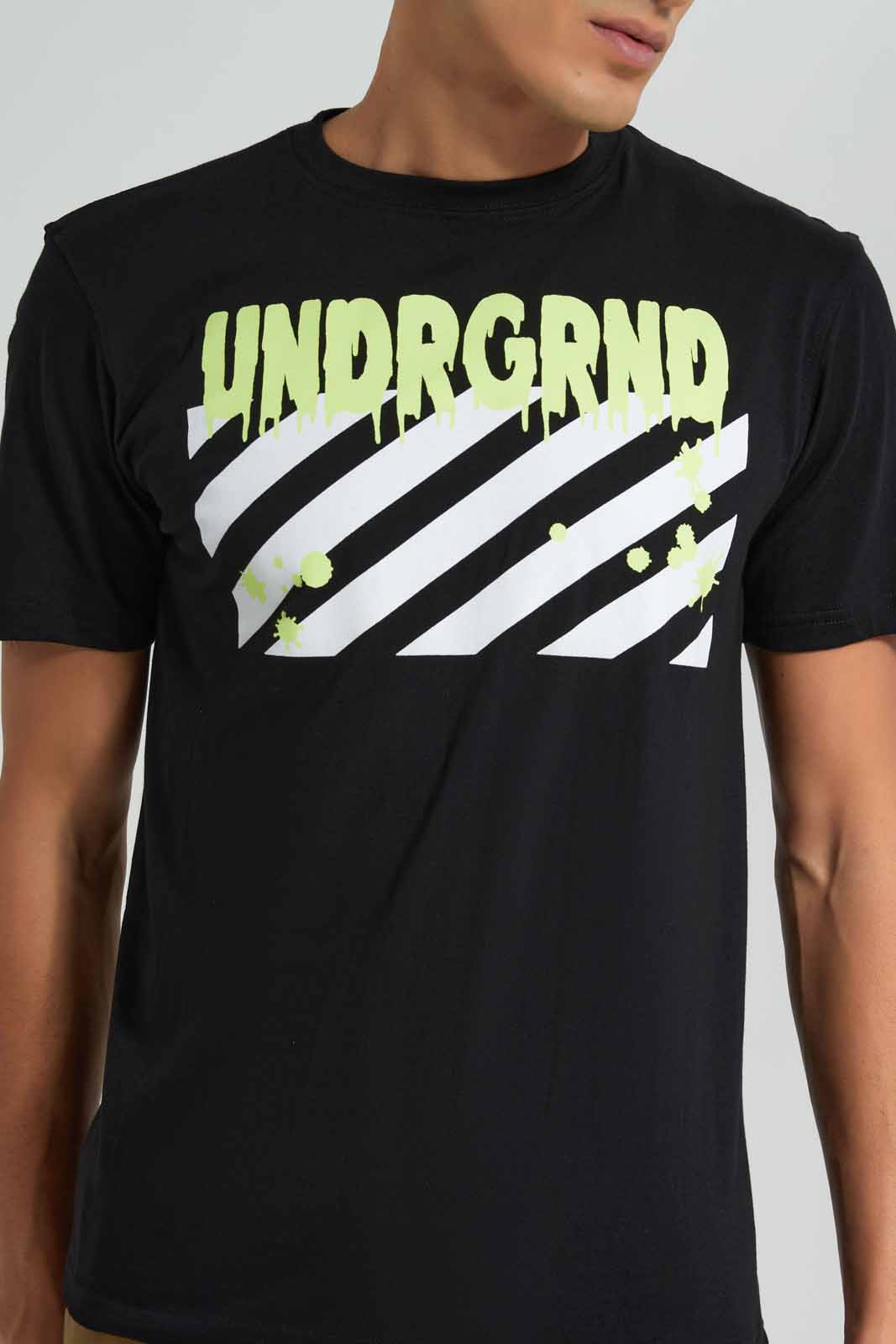 Redtag-Black-Graphic-T-Shirt-Category:T-Shirts,-Colour:Black,-Deals:New-In,-Filter:Men's-Clothing,-Men-T-Shirts,-New-In-Men-APL,-Non-Sale,-Section:Men,-TBL,-W22O-Men's-