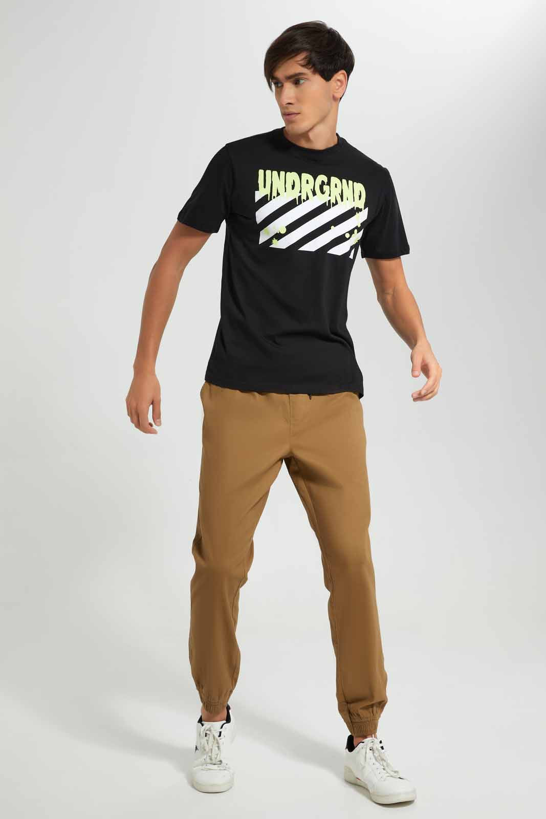 Redtag-Black-Graphic-T-Shirt-Category:T-Shirts,-Colour:Black,-Deals:New-In,-Filter:Men's-Clothing,-Men-T-Shirts,-New-In-Men-APL,-Non-Sale,-Section:Men,-TBL,-W22O-Men's-
