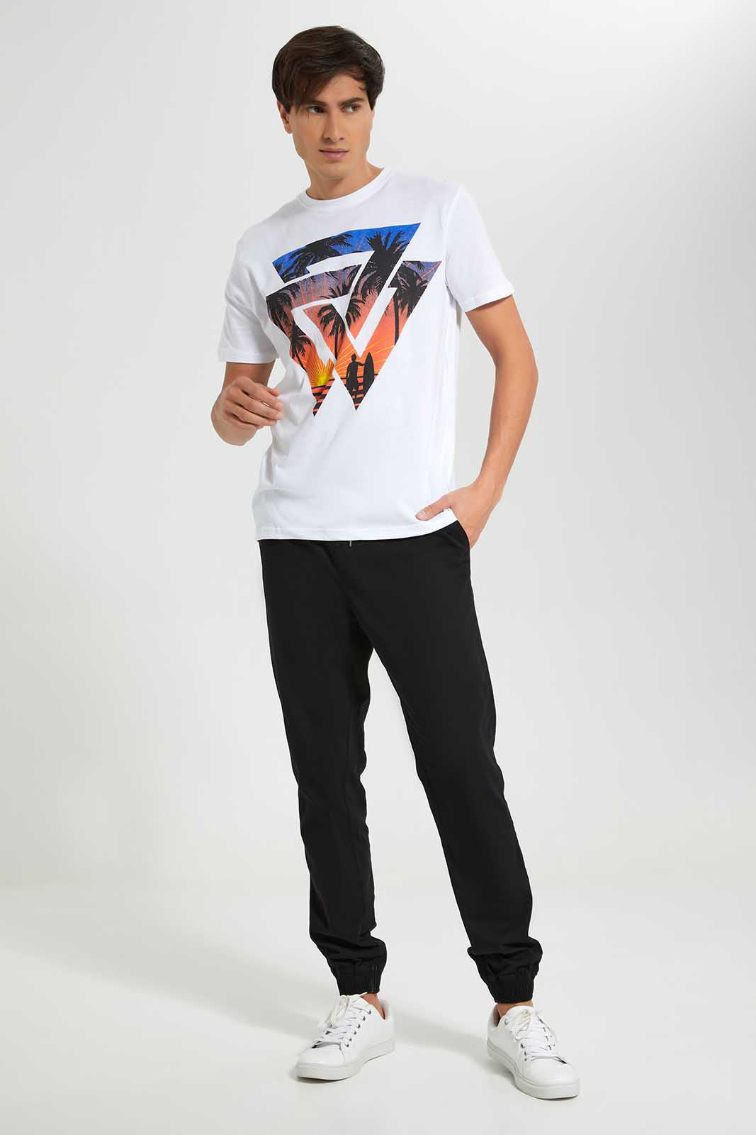 Redtag-White-Graphic-T-Shirt-Category:T-Shirts,-Colour:White,-Deals:4-For-90,-Deals:New-In,-Filter:Men's-Clothing,-Men-T-Shirts,-New-In-Men-APL,-Section:Men,-TBL,-W22O-Men's-