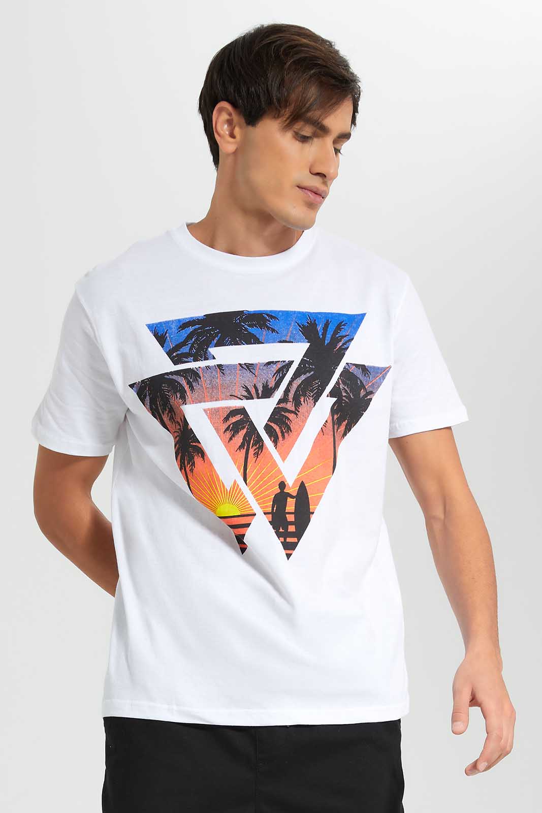 Redtag-White-Graphic-T-Shirt-Category:T-Shirts,-Colour:White,-Deals:4-For-90,-Deals:New-In,-Filter:Men's-Clothing,-Men-T-Shirts,-New-In-Men-APL,-Section:Men,-TBL,-W22O-Men's-