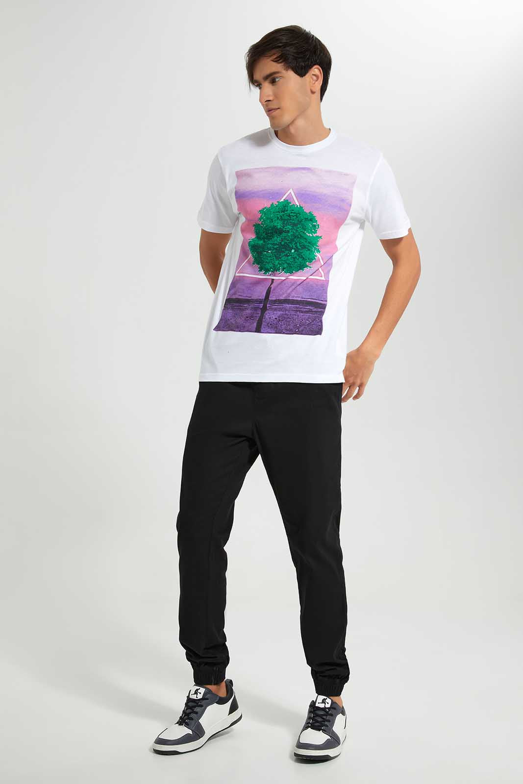 Redtag-White-Graphic-T-Shirt-Category:T-Shirts,-Colour:White,-Deals:New-In,-Filter:Men's-Clothing,-Men-T-Shirts,-New-In-Men-APL,-Non-Sale,-Section:Men,-TBL,-W22O-Men's-