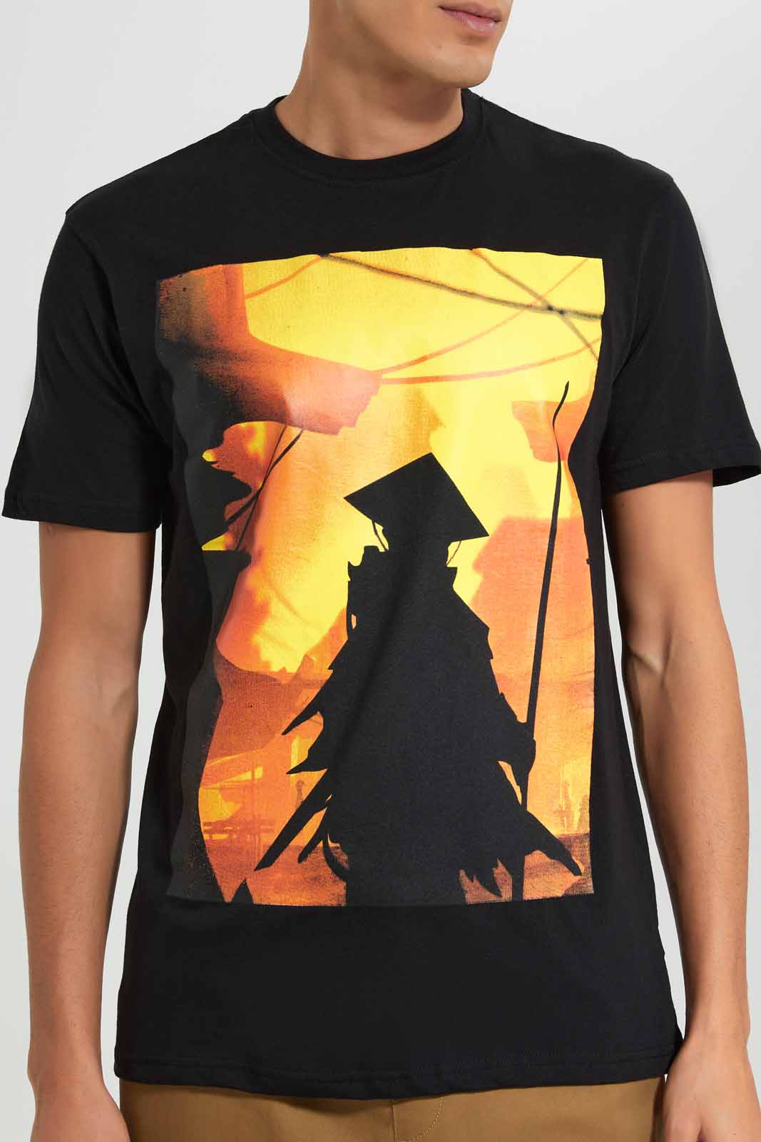 Redtag-Black-Grapfhic-T-Shirt-Category:T-Shirts,-Colour:Black,-Deals:New-In,-Filter:Men's-Clothing,-Men-T-Shirts,-New-In-Men-APL,-Non-Sale,-Section:Men,-TBL,-W22O-Men's-