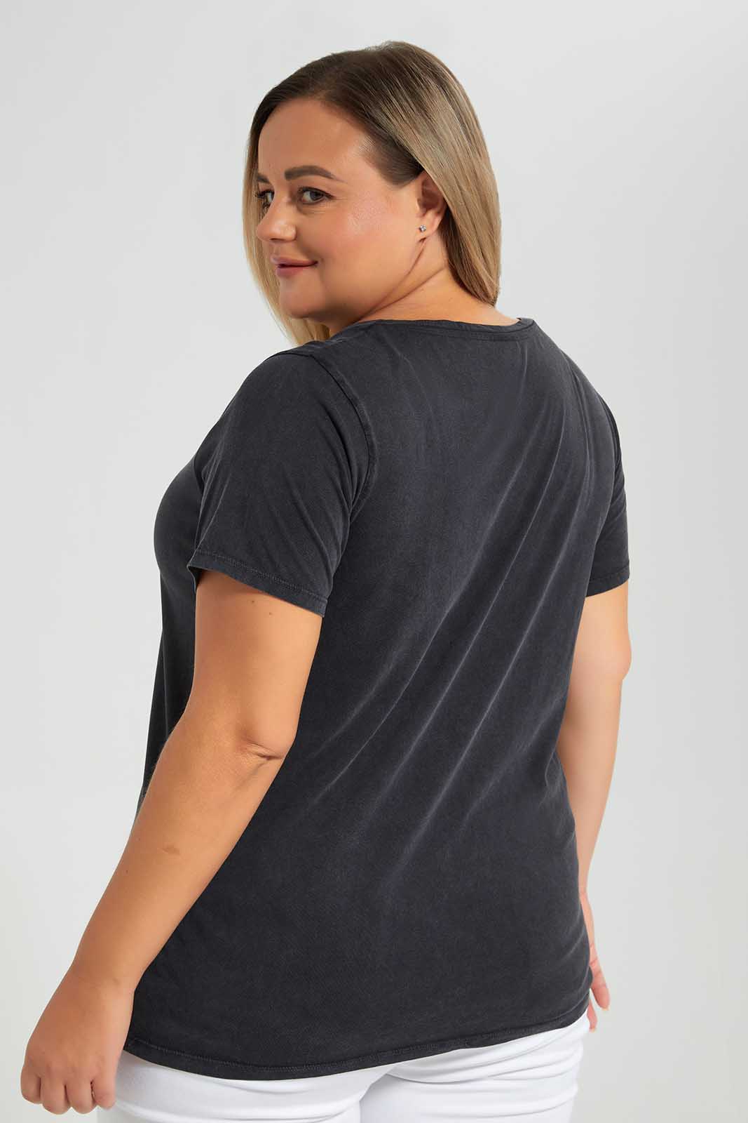 Redtag-Grey-Snoopy-Character-T-Shirt-Category:T-Shirts,-CHR,-Colour:Grey,-Deals:New-In,-Filter:Plus-Size,-LDP-T-Shirts,-New-In-LDP,-Non-Sale,-Section:Women,-TBL,-W22O-Women's-