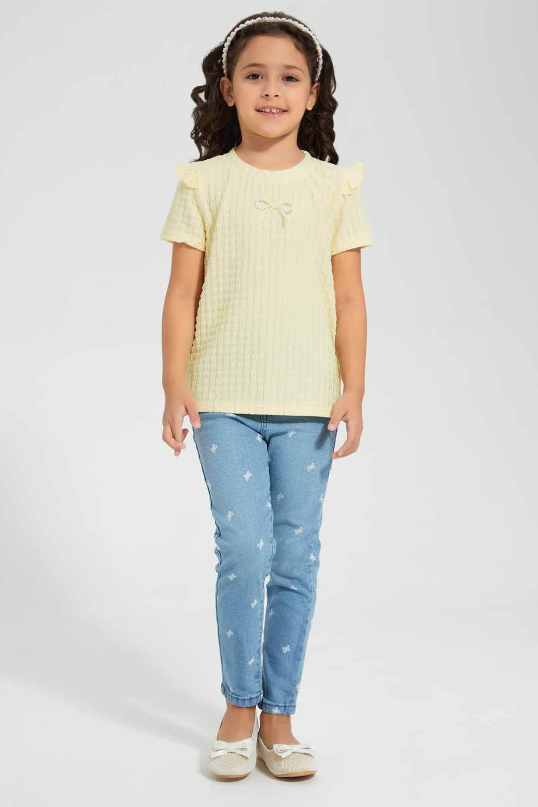 Redtag-Light-Wash-Discharge-AOP-Jeans-Category:Jeans,-Colour:Light-Wash,-Deals:New-In,-Filter:Girls-(2-to-8-Yrs),-GIR-Jeans,-New-In-GIR-APL,-Non-Sale,-Section:Girls-(0-to-14Yrs),-W22O-Girls-2 to 8 Years