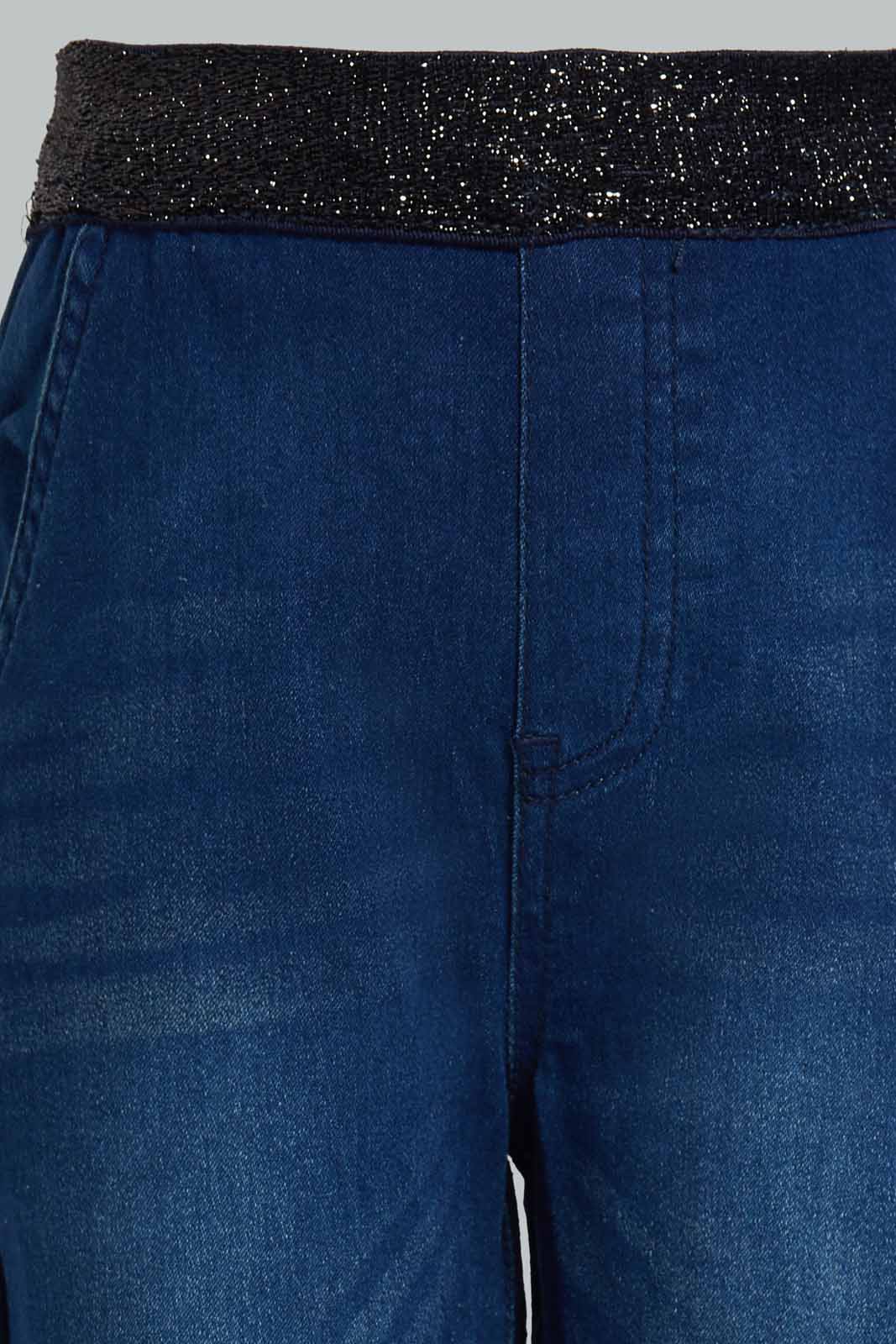 Redtag-Dark-Wash-Lurex-WB-Jeans-Category:Jeans,-Colour:Black,-Deals:New-In,-Filter:Girls-(2-to-8-Yrs),-GIR-Jeans,-New-In-GIR-APL,-Non-Sale,-Section:Girls-(0-to-14Yrs),-W22O-Girls-