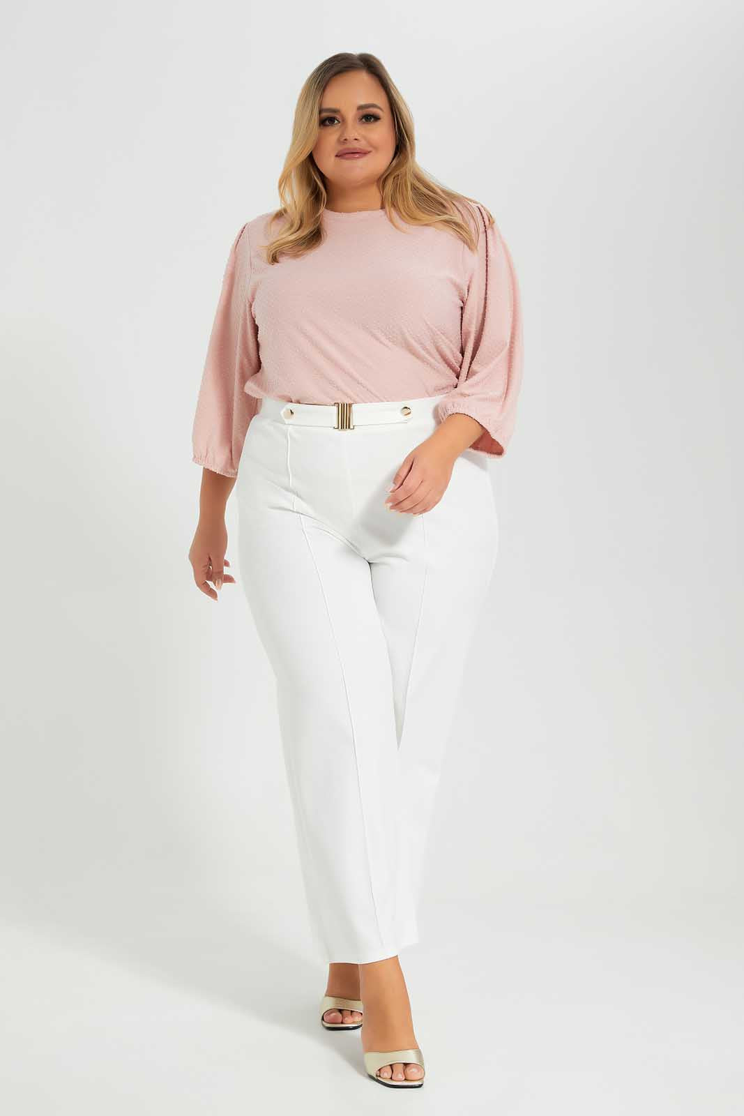 Redtag-BlushTextured-Top-Category:Tops,-Colour:Apricot,-Deals:New-In,-Filter:Plus-Size,-LDP-Tops,-New-In-LDP-APL,-Non-Sale,-Section:Women,-W22O-Women's-